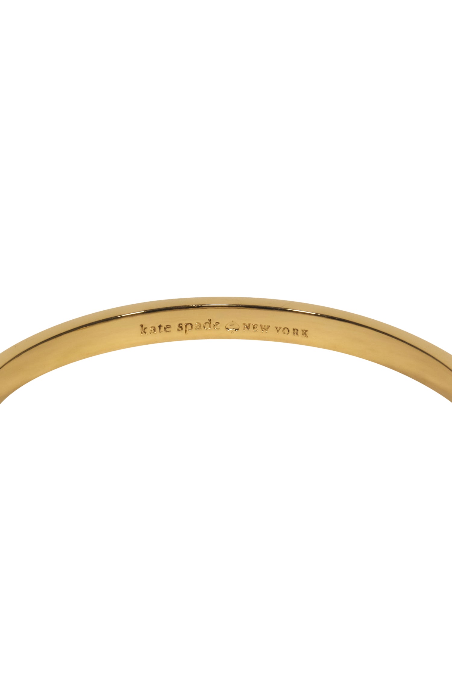 Kate Spade - Stunning Gold, Black & White Striped Bow Bangle