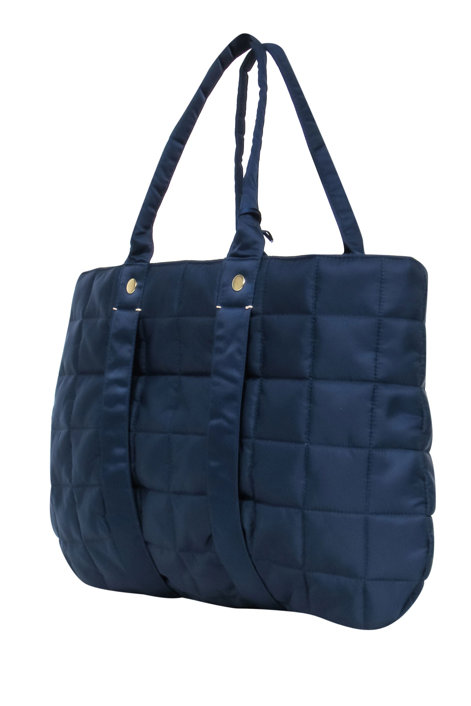Clare V. Navy Quilted Puffer Trapezienne Tote - Your Ultimate Fashion Companion