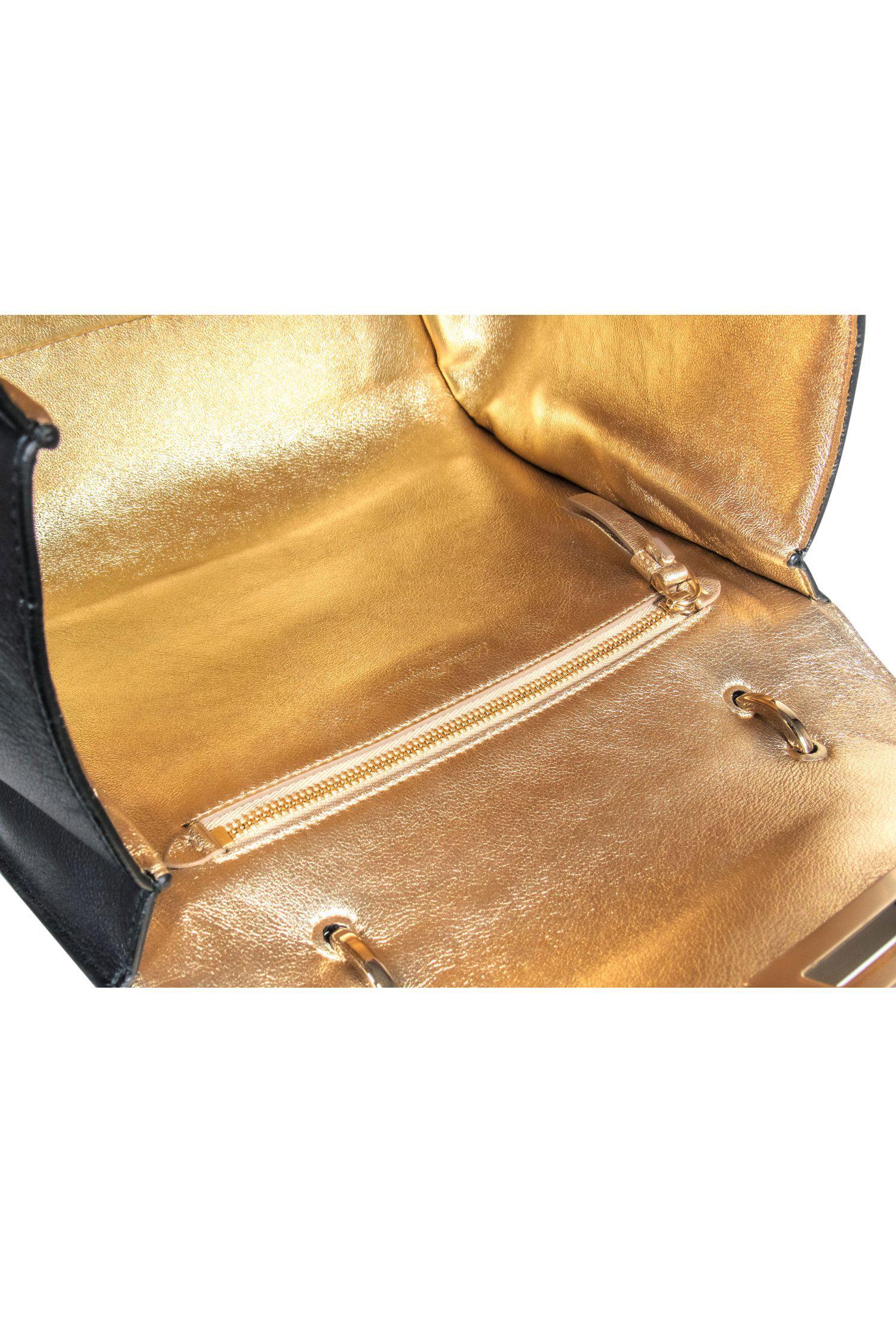 Ferragamo - Black Smooth Leather Sofia Rainbow Convertible Satchel: A Fashionable Essential