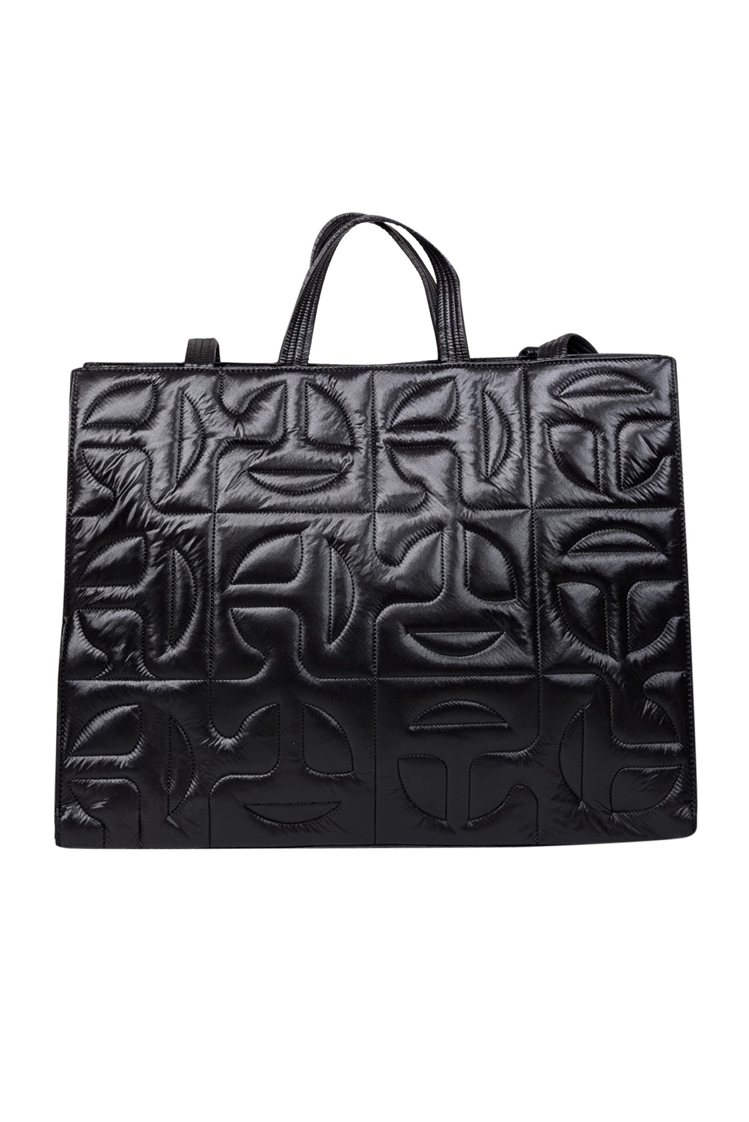Telfar x Moose Knuckles - Stunning Black Quilted Large Shopper Tote