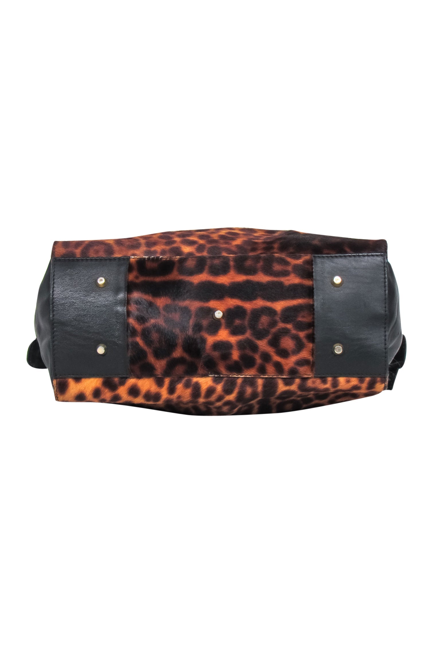 Paolo Masi - Stunning Brown & Black Calf Hair & Leather Leopard Print Shoulder Bag