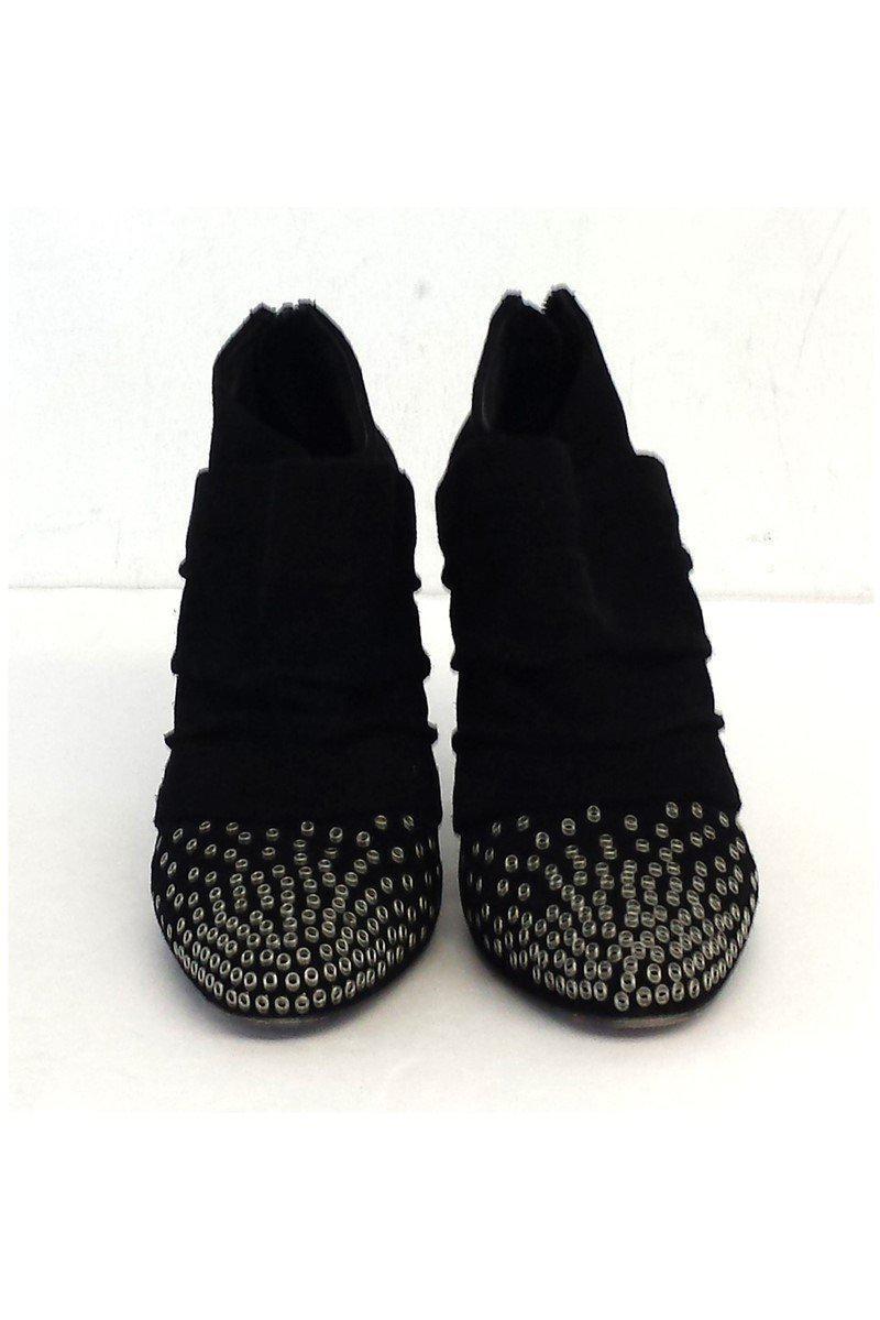 See by Chloe - Stunning Black Suede Embellished Booties in Size 9 - Grab Yours Now!