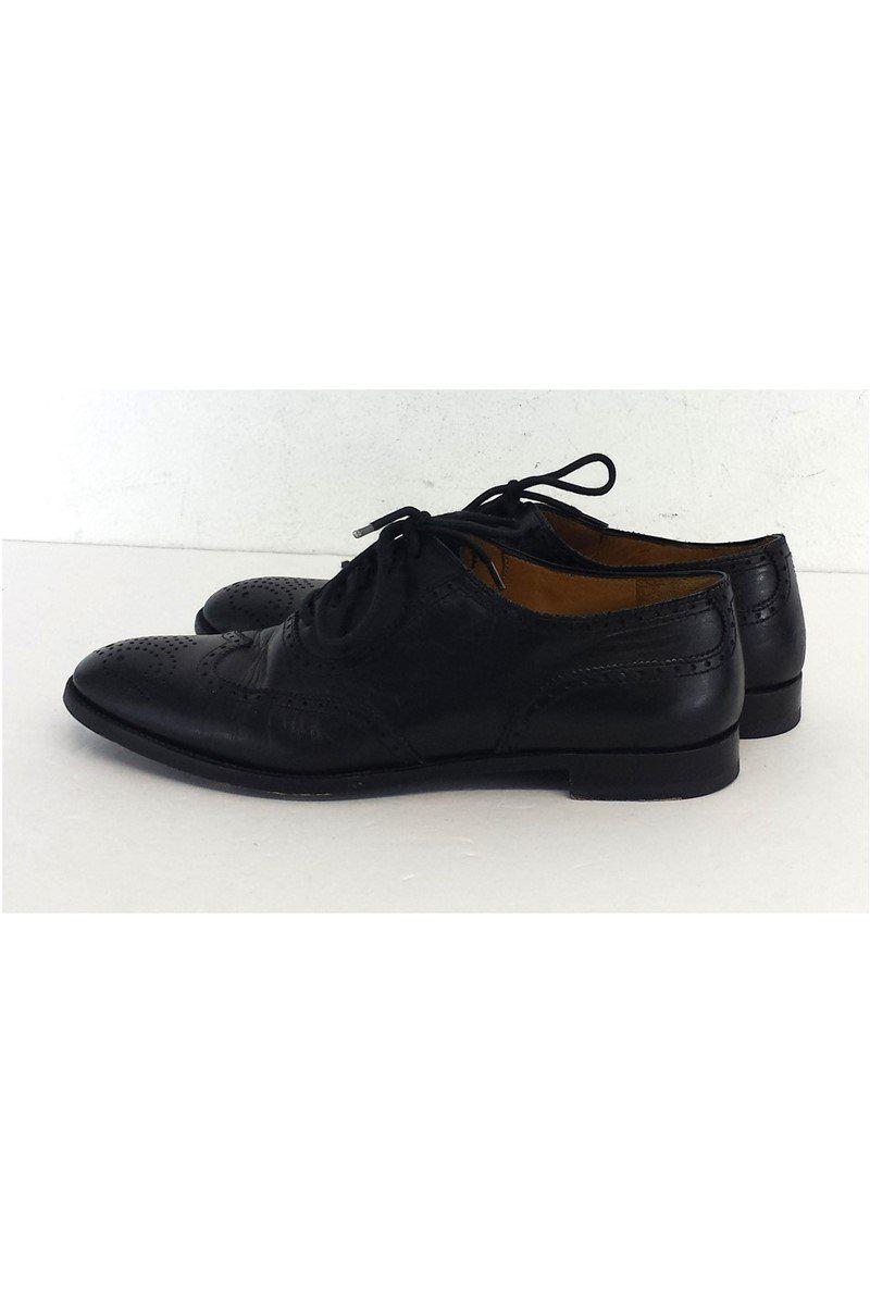 Stylish Ralph Lauren Collection - Black Leather Oxford Shoes, Size 9