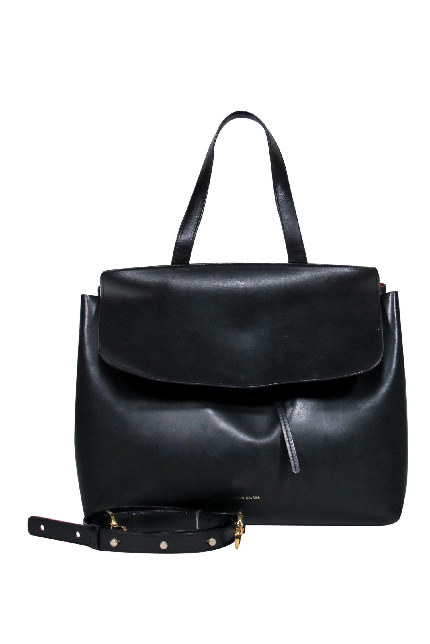 Mansur Gavriel Black Leather Convertible Satchel: A Timeless Chic Accessory