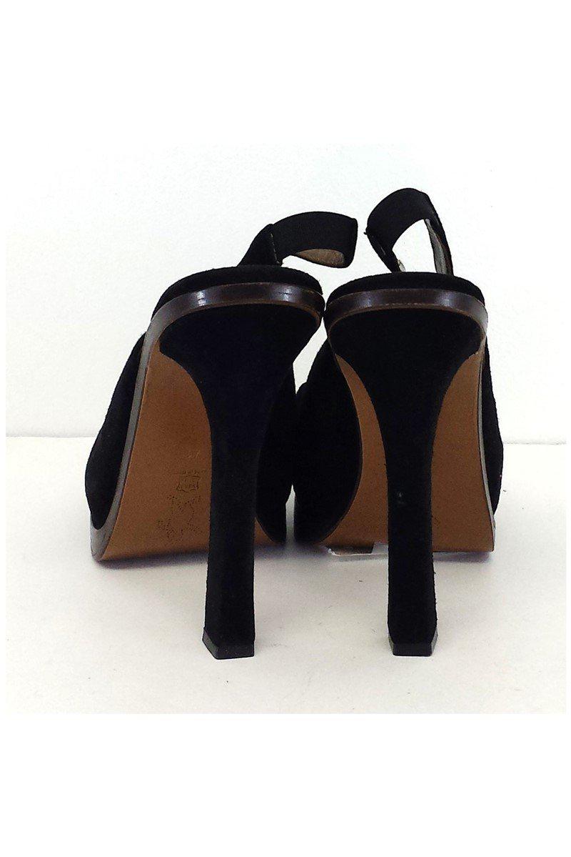 Gorgeous Marni Black Suede Platform Slingback Pumps in Size 11 - Grab Yours Now!