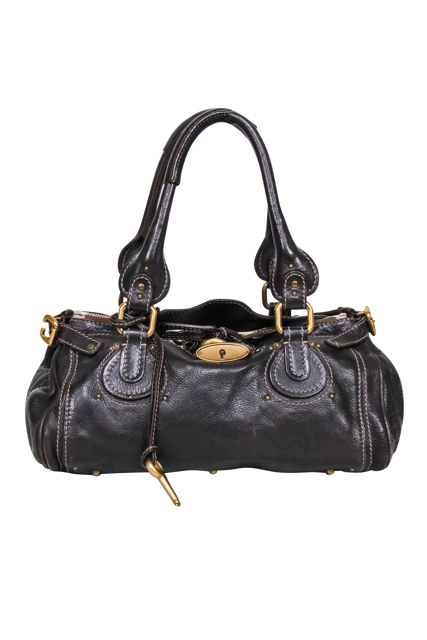 Chloe - Stylish Brown Leather Medium Paddington Bag for Y2K Lovers