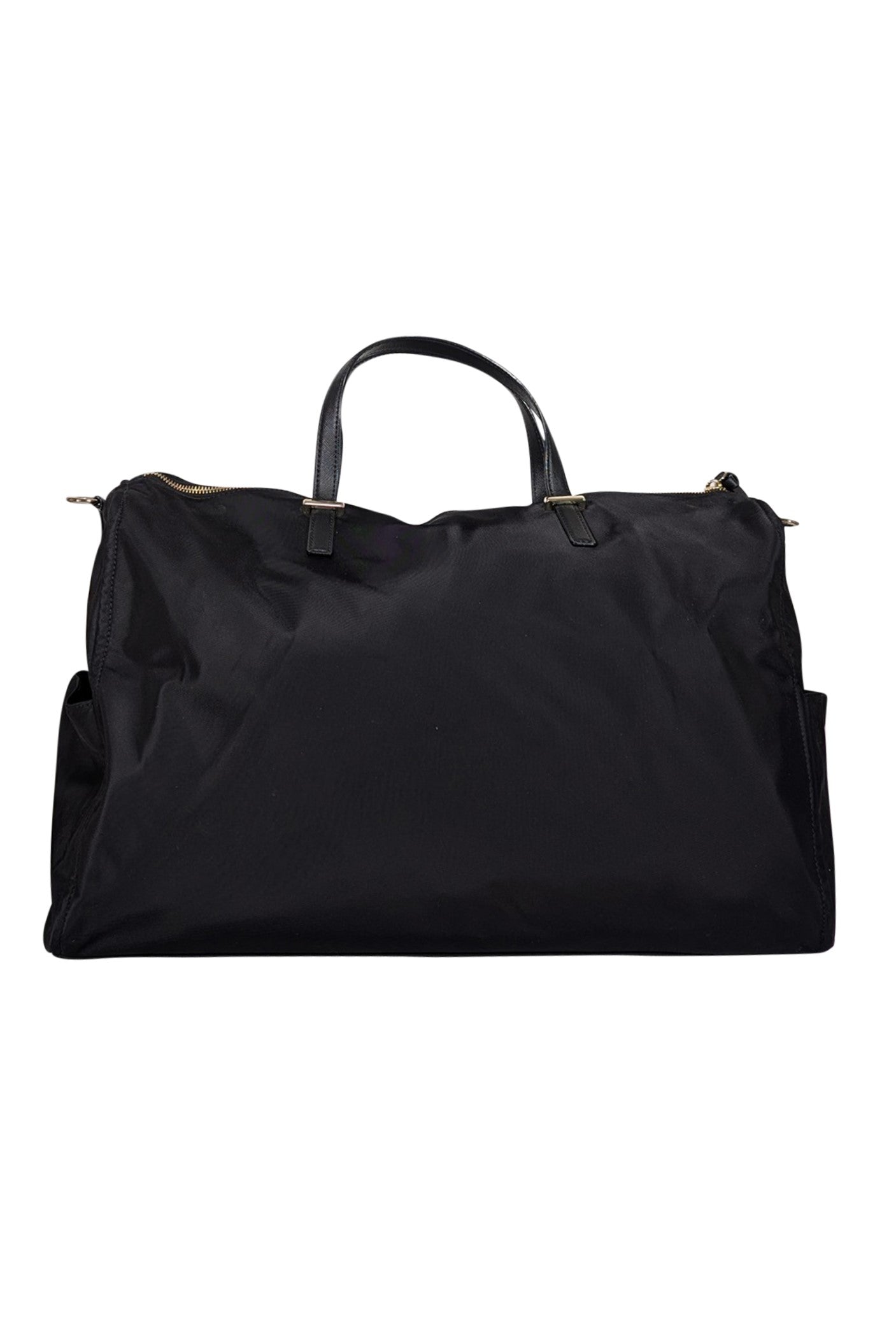 Kate Spade - Stylish Black Nylon Large Duffle Bag for Weekend Escapes