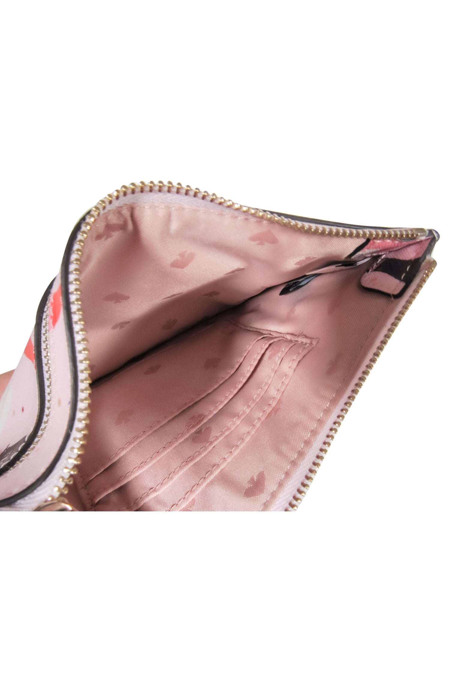 Kate Spade Pink Champagne Bottles Print Wristlet - A Party Essential!