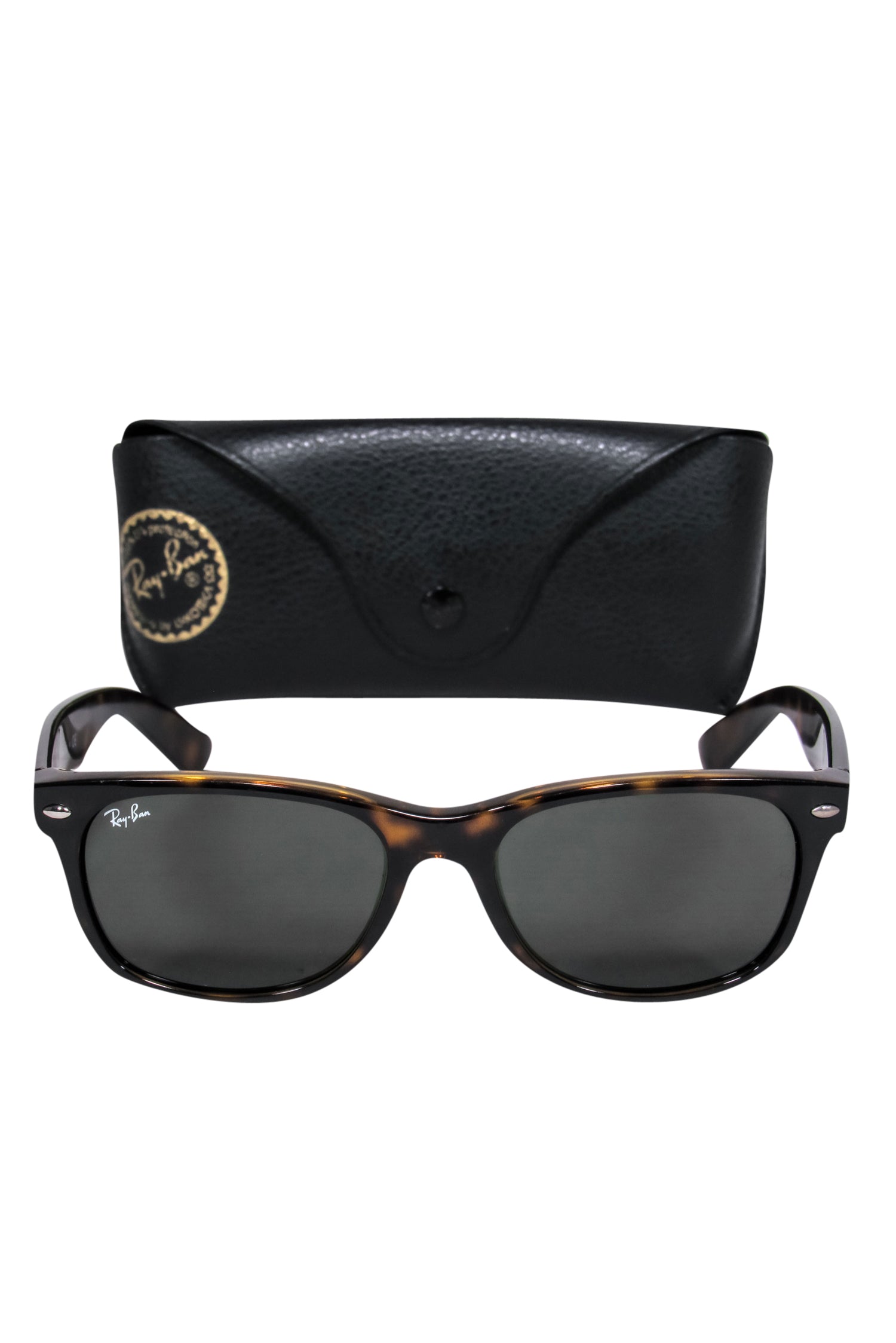 Ray-Ban Dark Brown Tortoise Wayfarer Sunglasses - Timeless Style!