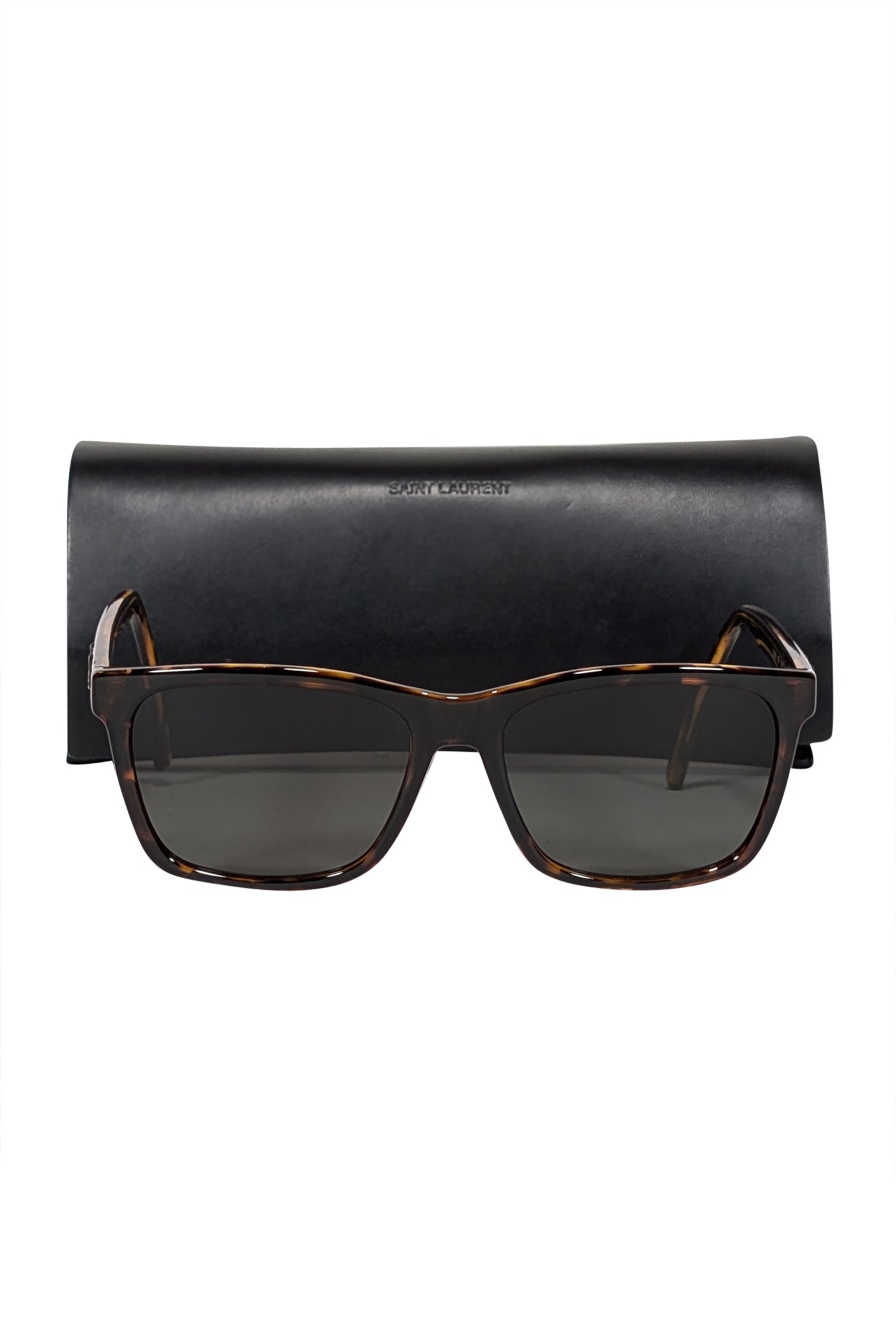 Yves Saint Laurent Brown Tortoise Square Sunglasses - A Chic Fall Essential