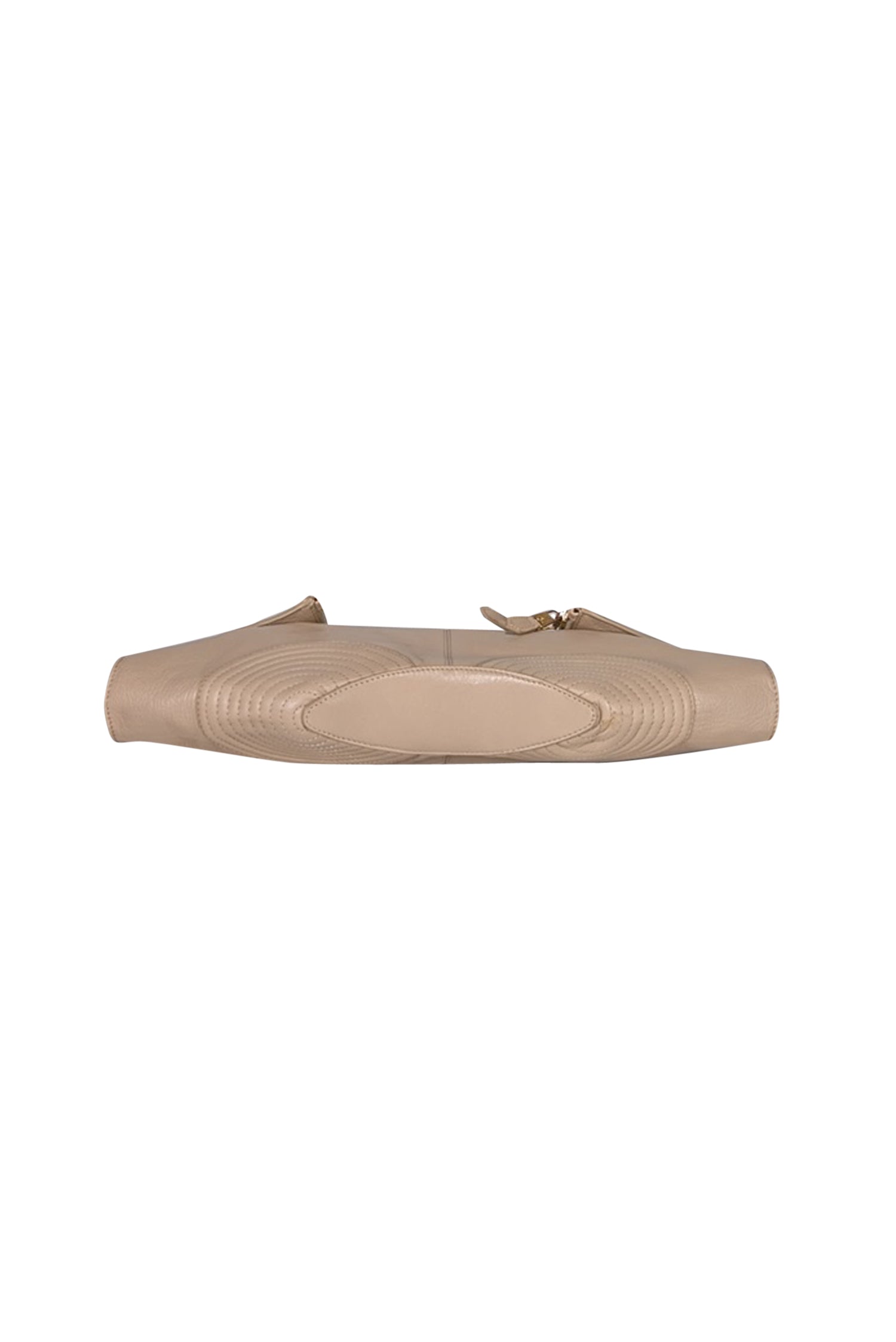 Alexander McQueen Beige Leather Manta Clutch: A Statement Piece