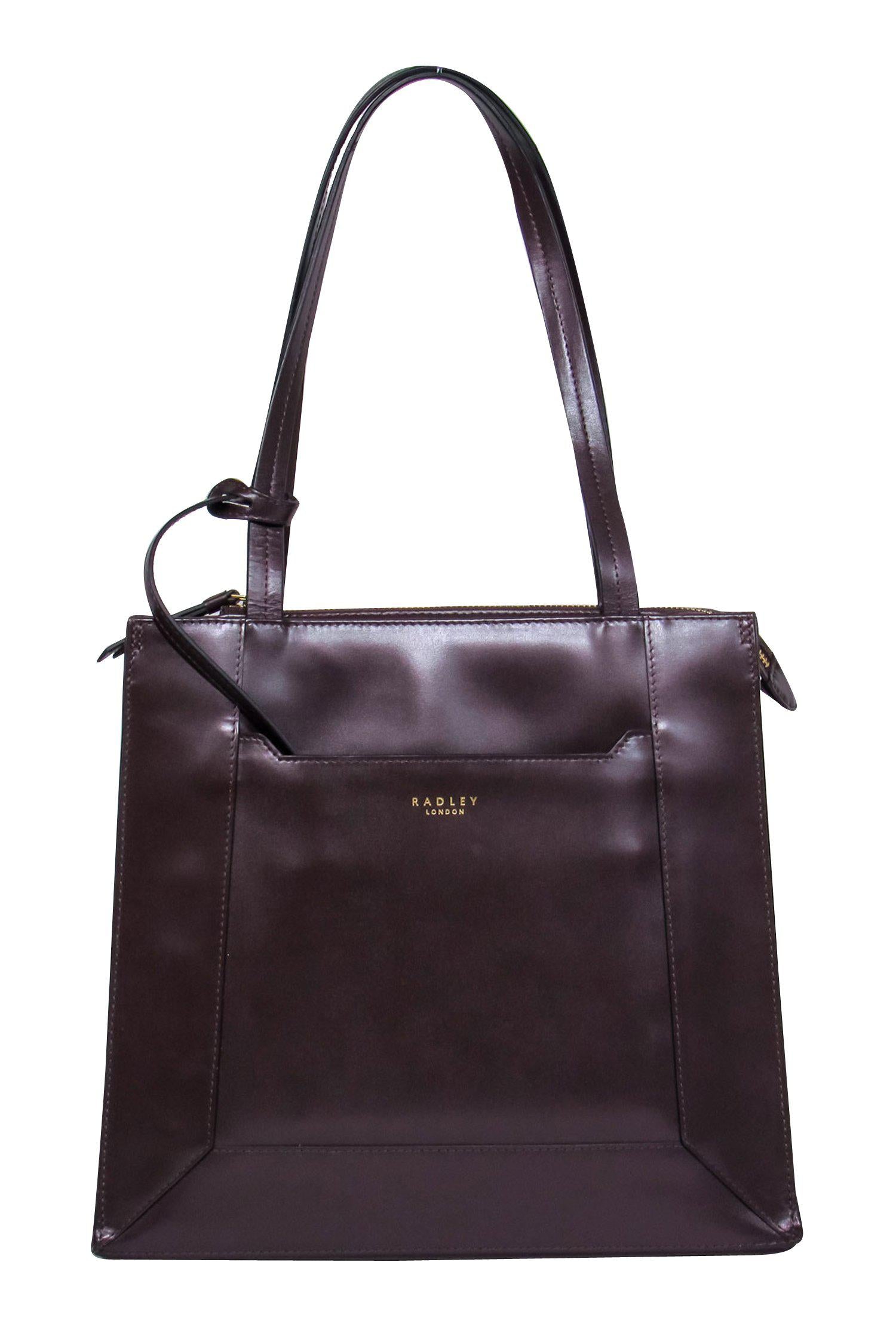 Radley London - Stunning Brown Smooth Leather Square Shoulder Bag