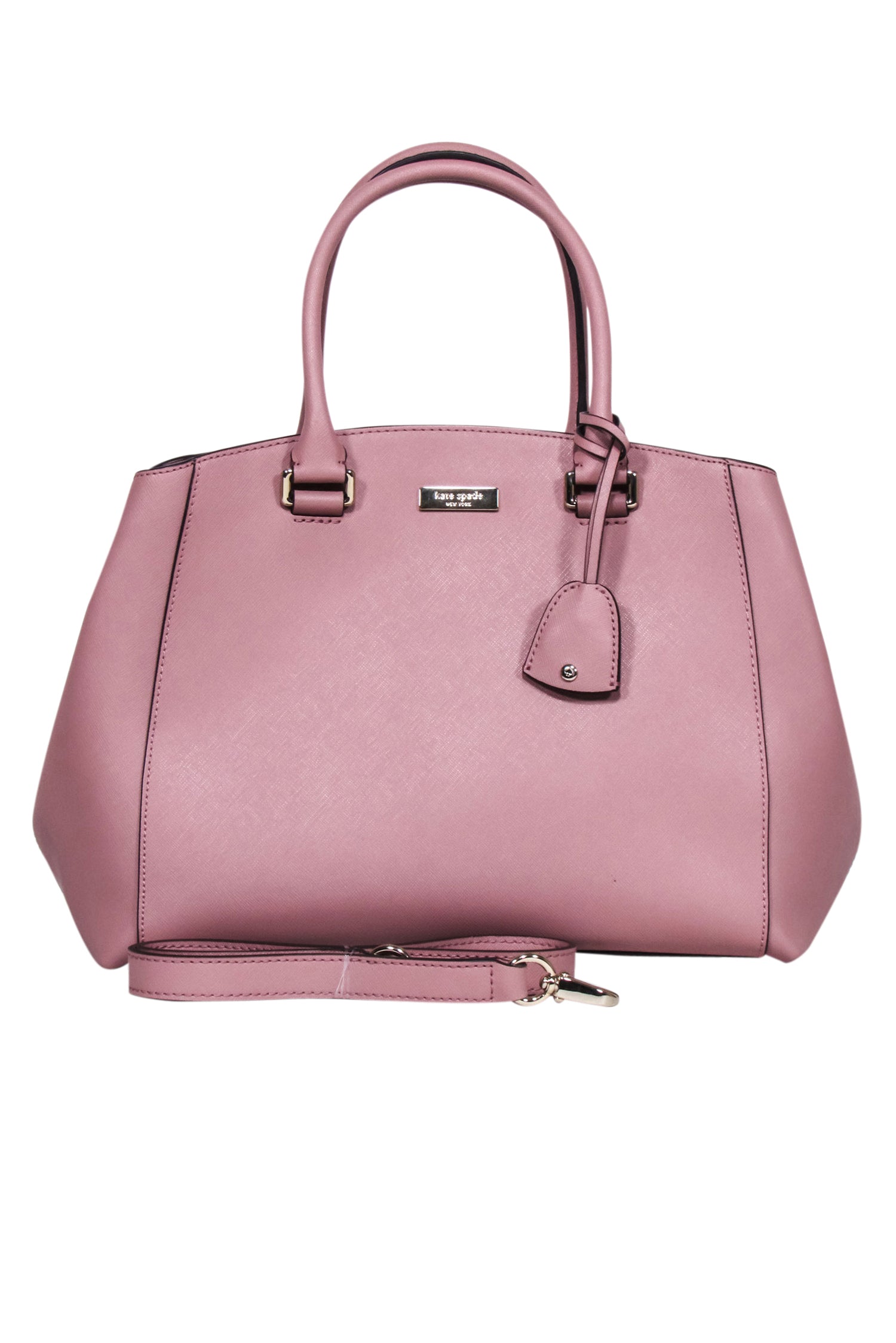 Kate Spade - Chic Mauve Saffiano Leather Satchel for Trendy Office Goers