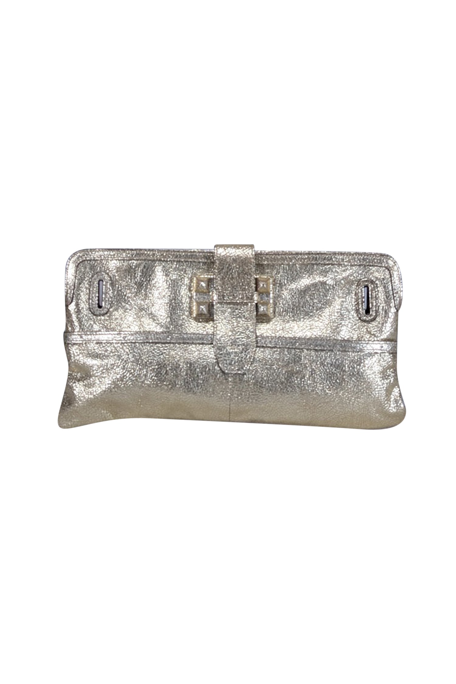 Chloe Gold Metallic Leather Long Clutch: A Glamorous Accessory