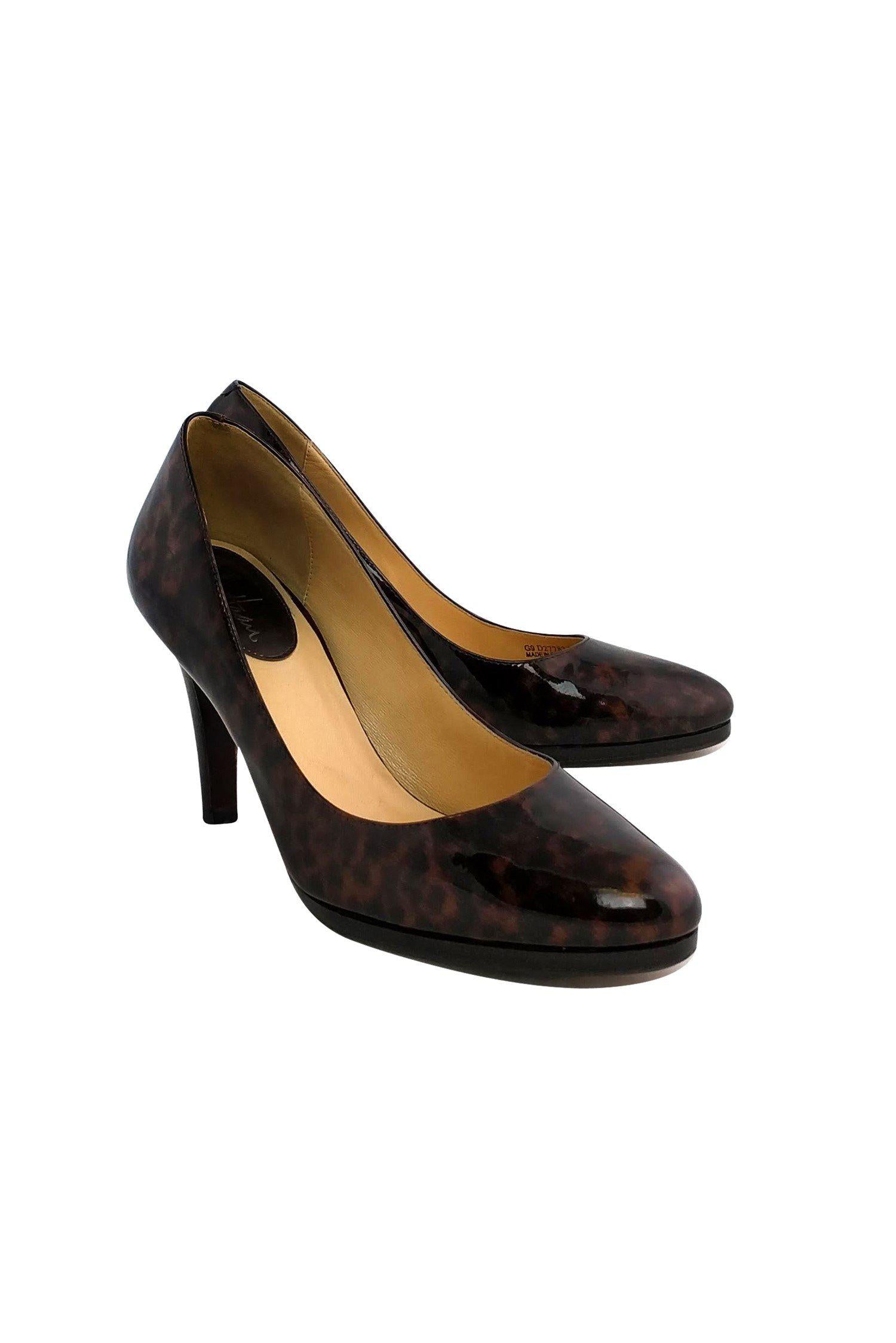 Cole Haan Animal Print Patent Leather Pumps - Size 9 - Add Edge to Your Look!