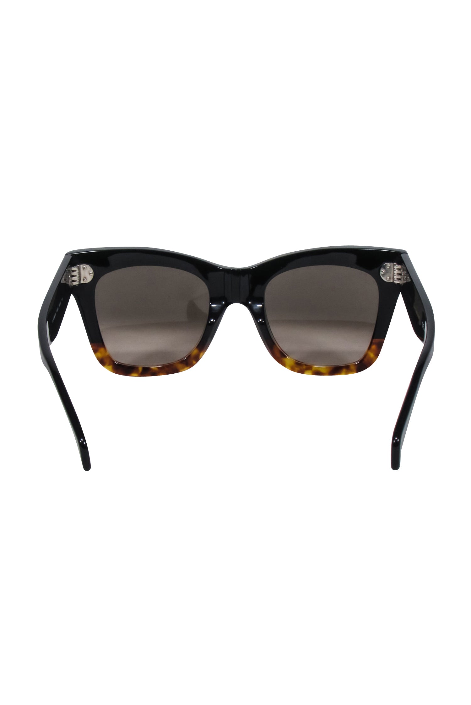 Celine Black-to-Brown Ombre Tortoise Cat-Eye Square Sunglasses - A Style Sensation!