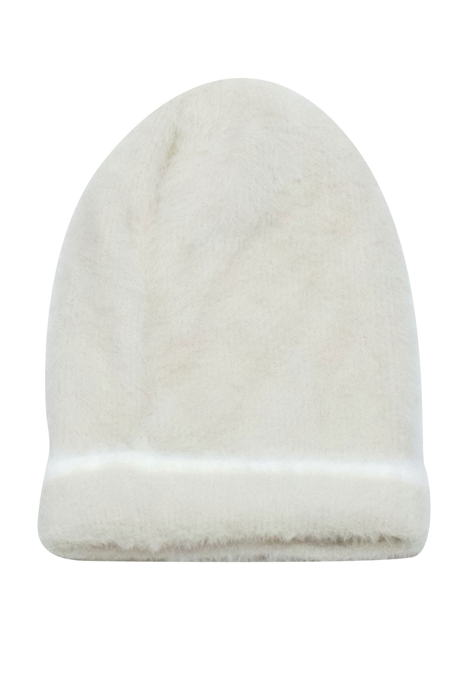 Jacquemus - Charming Beige Fuzzy Beanie with Embroidered Logo
