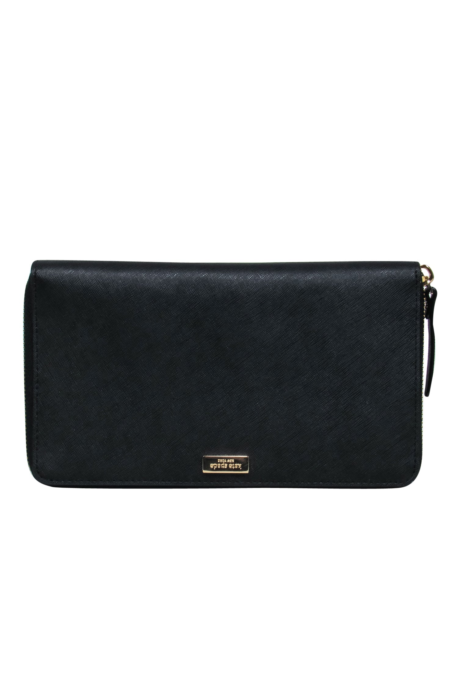 Kate Spade Luxury Black Leather Zip Wallet