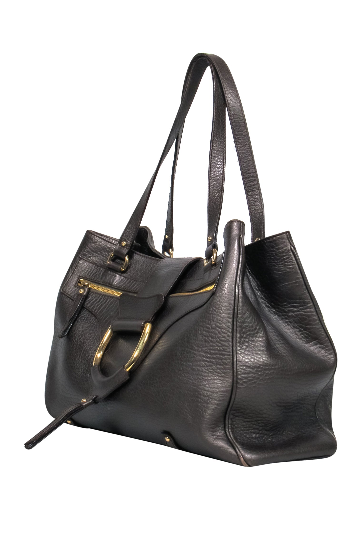 Dolce & Gabbana - Exquisite Bronze Pebbled Leather Handbag