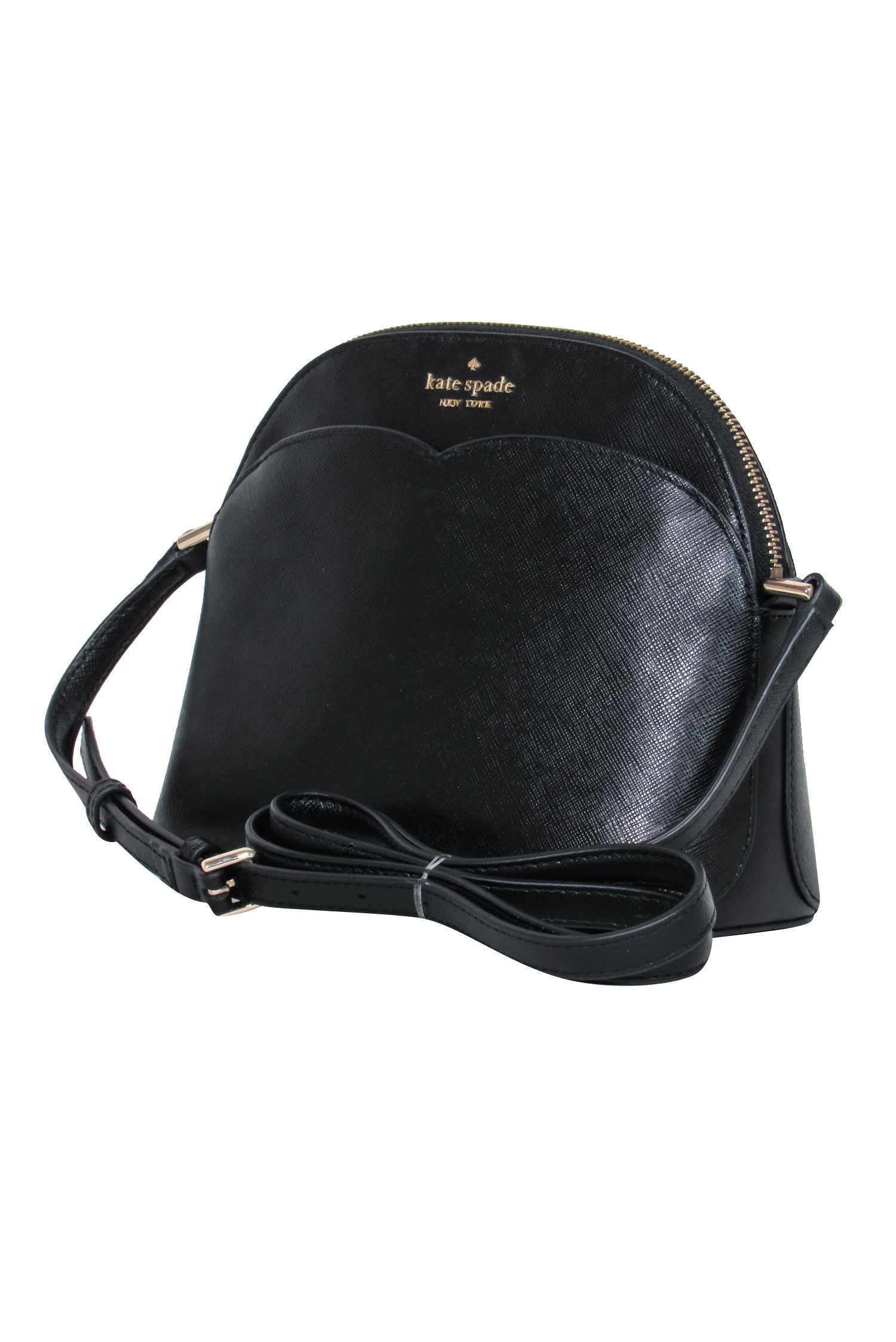Kate Spade Black Saffiano Leather Double - Pocket Crossbody Bag: A Sophisticated Accessory