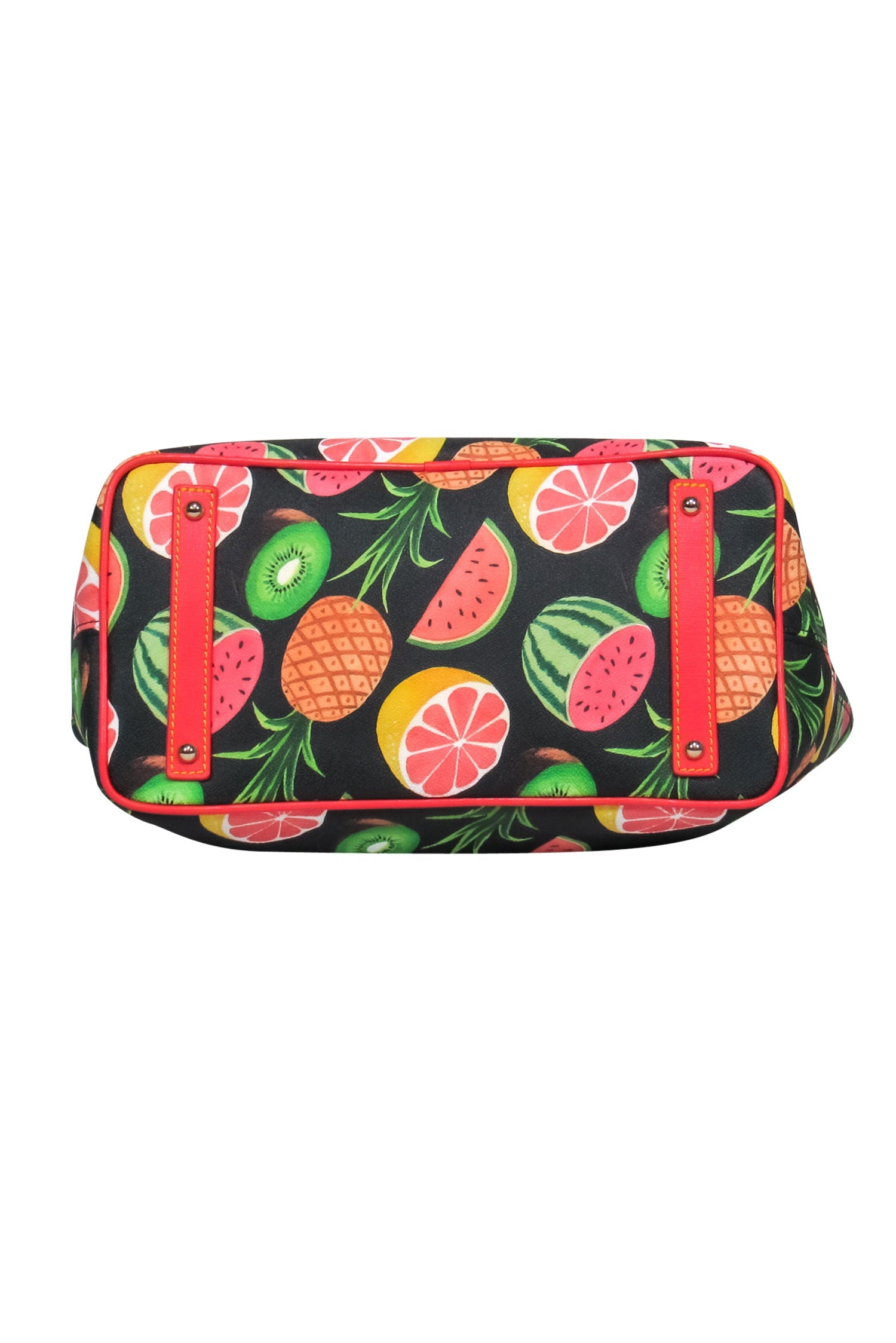 Dooney & Bourke - Tropical Fruit Printed Pebbled Leather Tote Bag