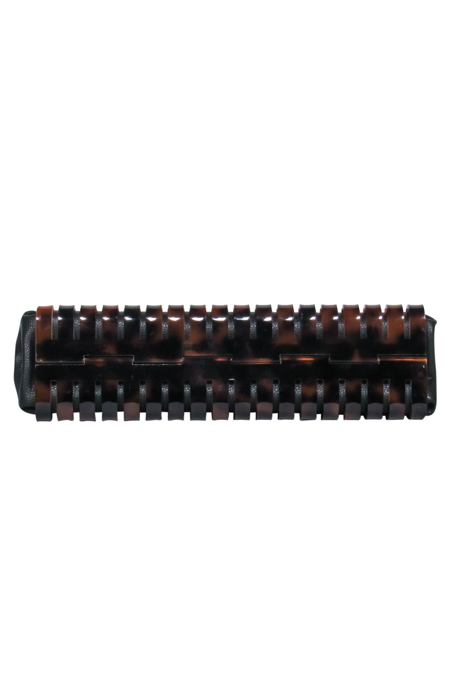 Cult Gaia's Stunning Brown Tortoise Shell Iris Acrylic Snap Clutch