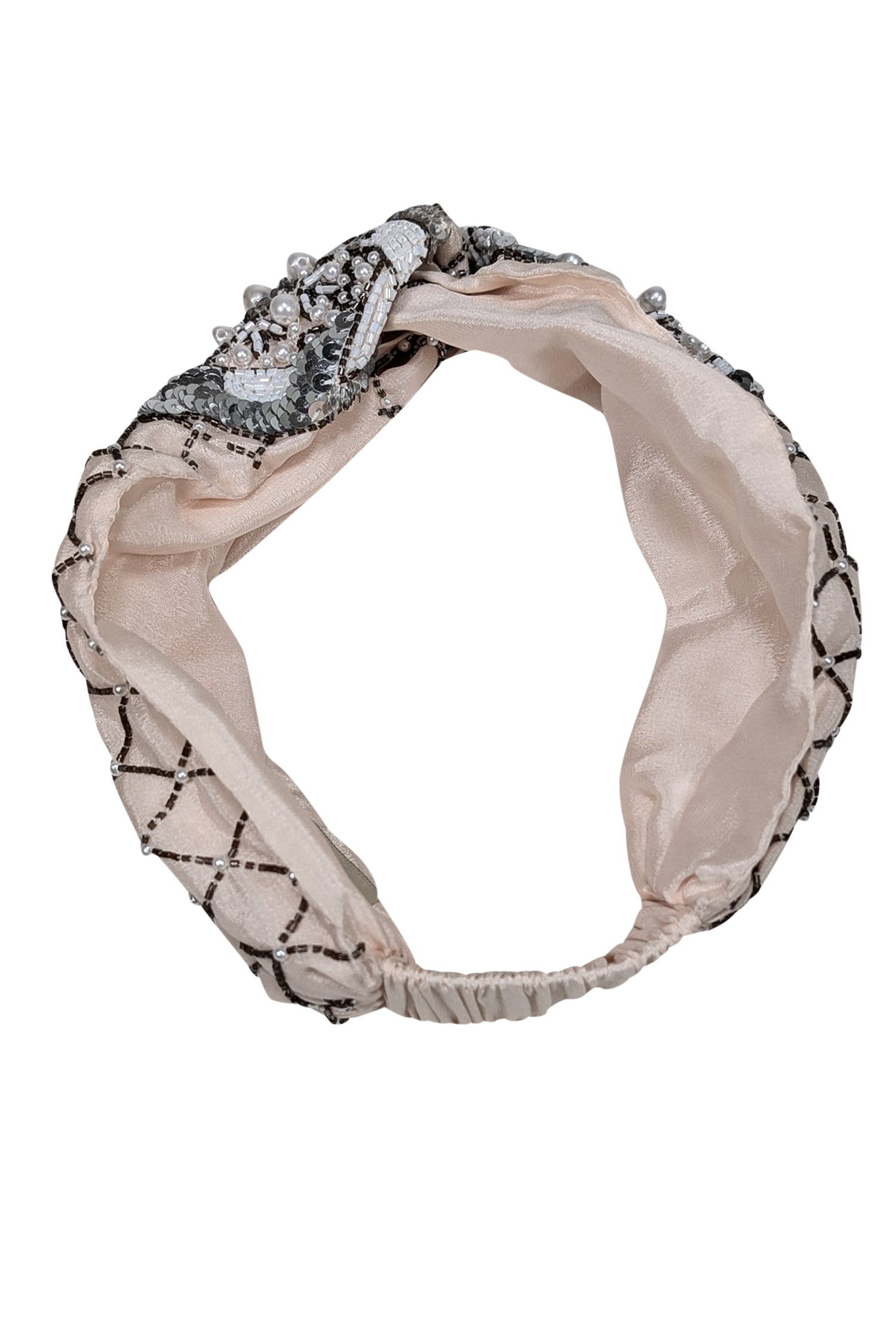 Mignonne Gavigan Cream Le Charlot Turban: A Stunning Headband for Glam Lovers