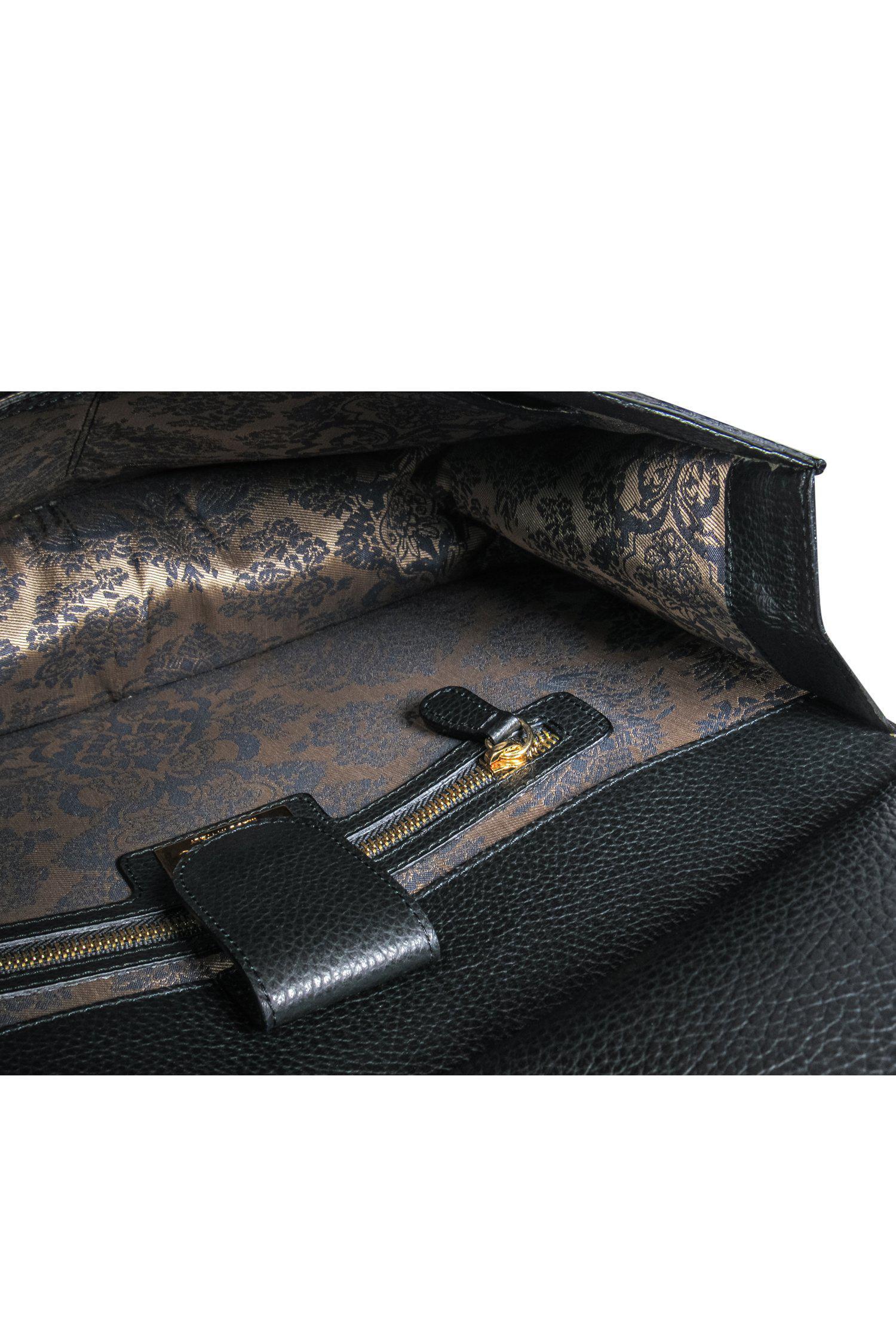 Thale Blanc's Enchanting Black Leather Fringe Shoulder Bag