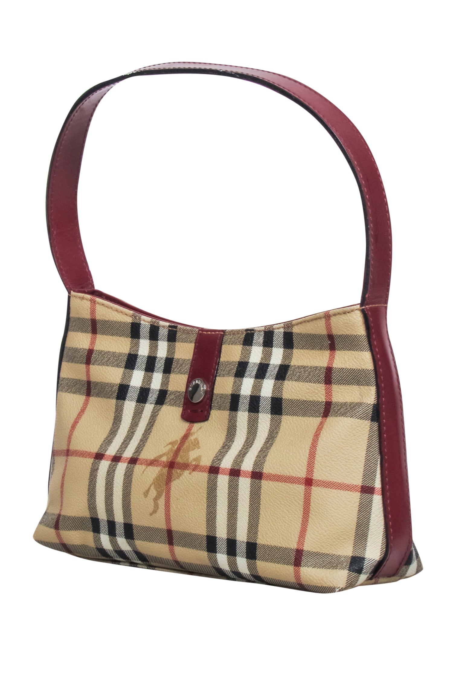 Burberry Beige Signature Plaid Haymarket Mini Bag - A Timeless Y2K Icon