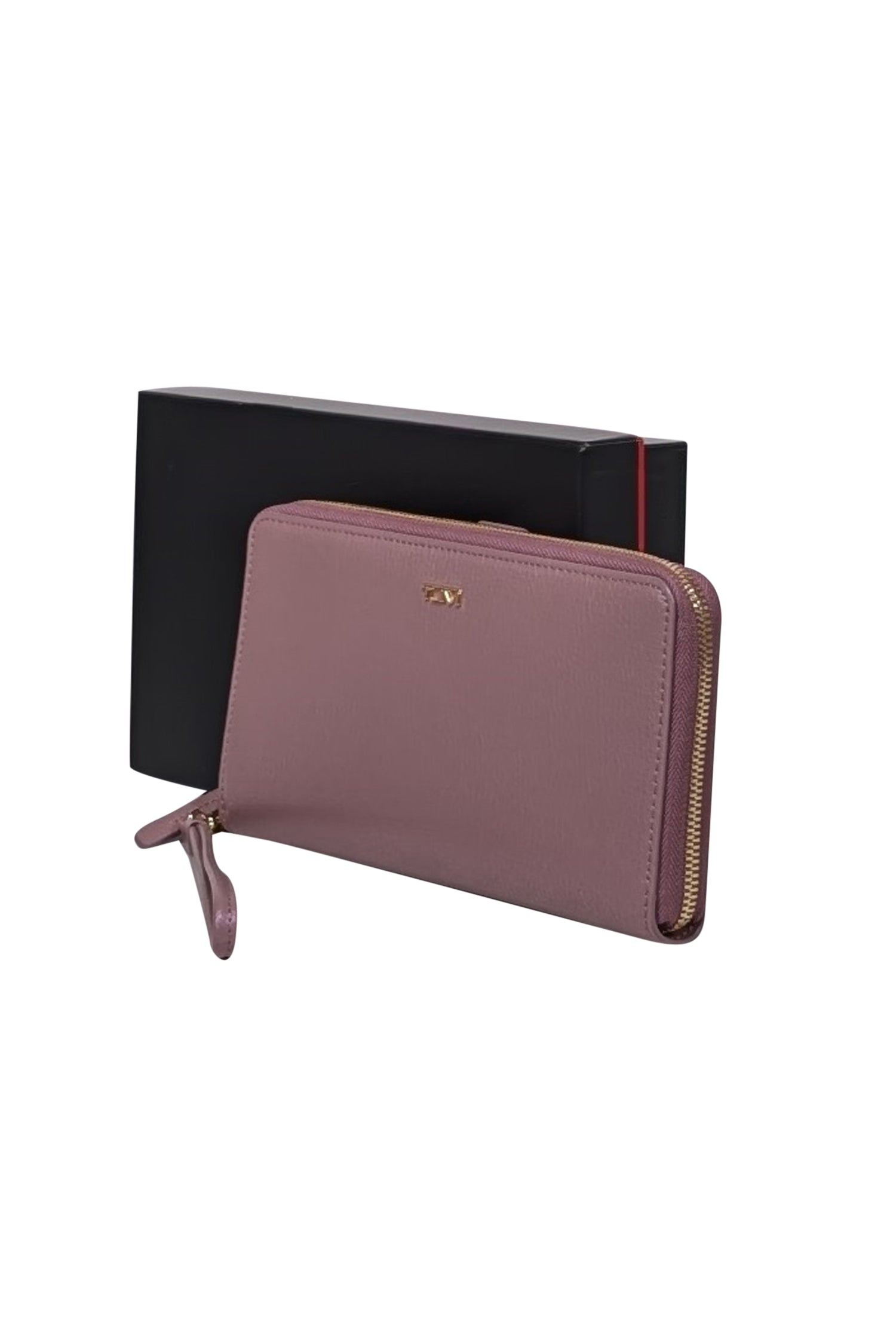 Tumi's Enchanting Lavender Iridescent Leather Zipper Wallet