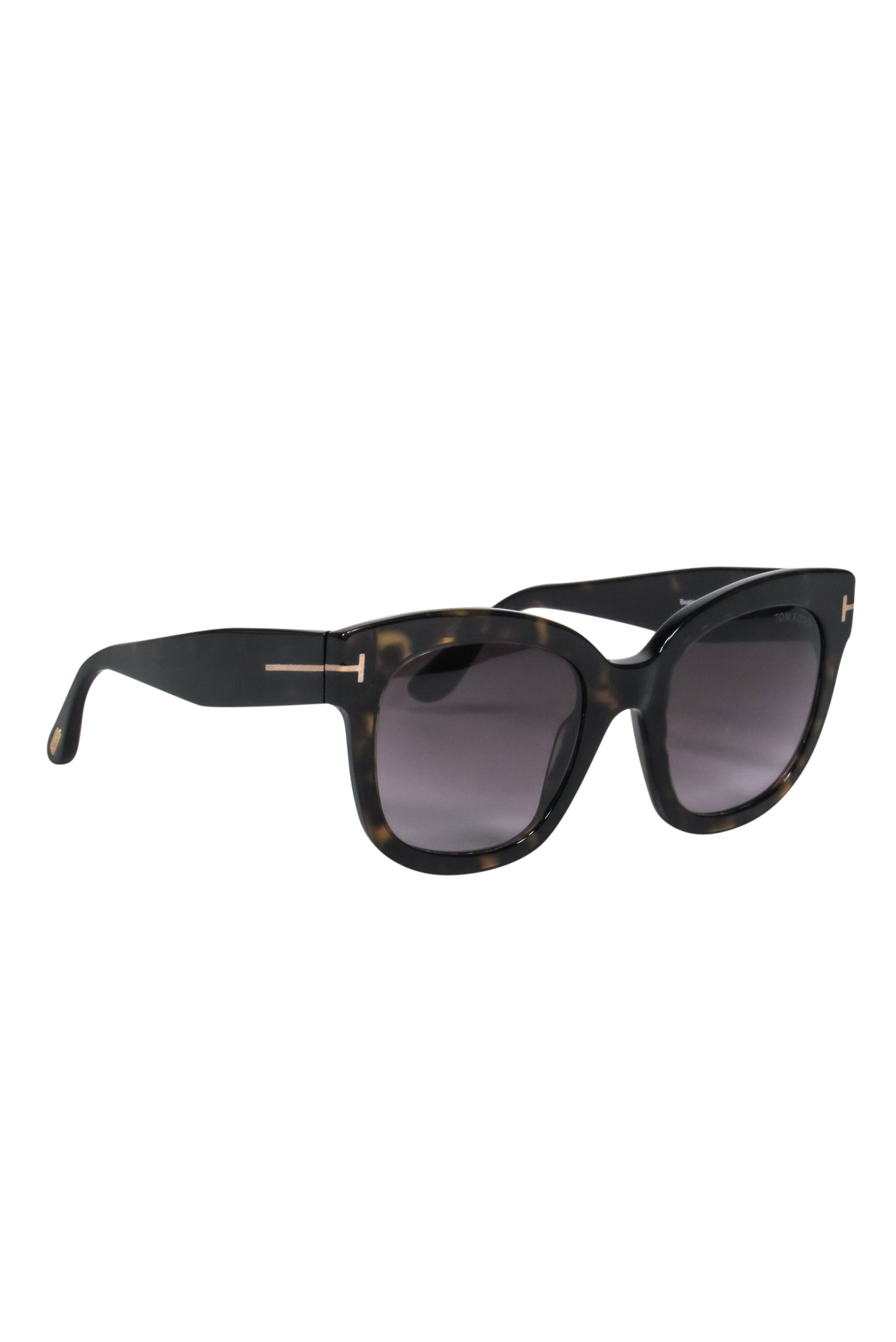 Tom Ford's Stunning Brown Tortoise Shell Oversized Beatrix Square Sunglasses