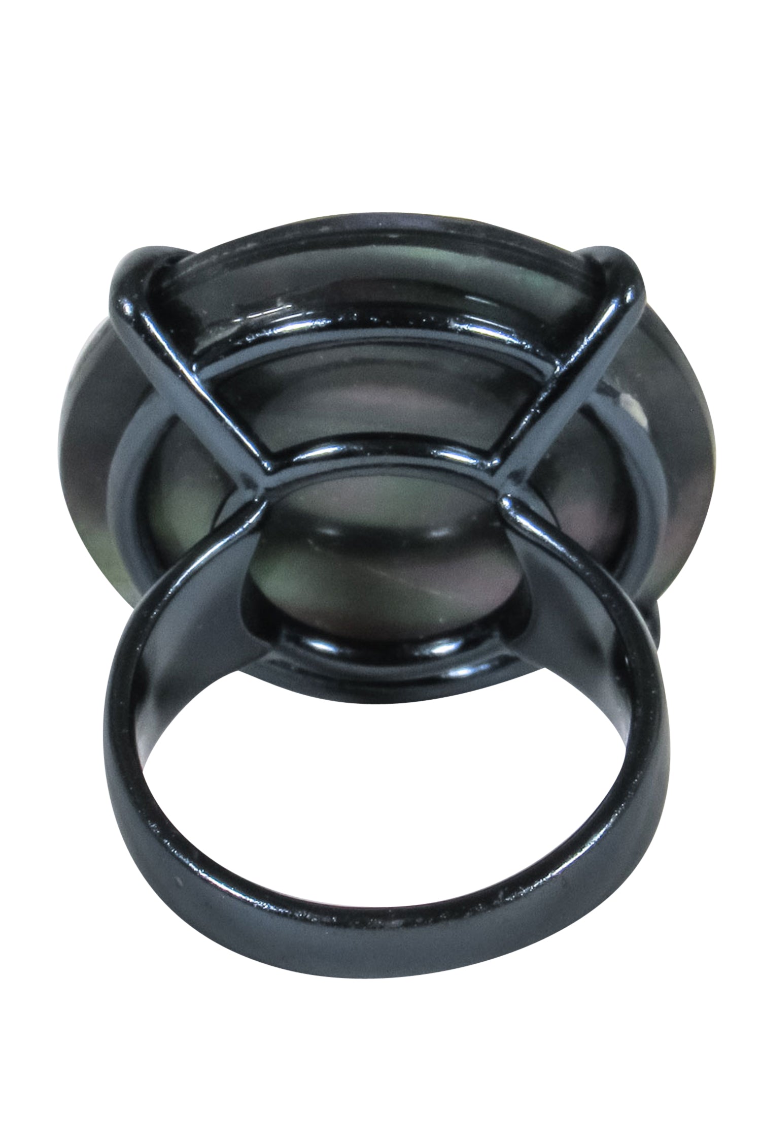 Kendra Scott's Stunning Large Black Gem Statement Ring - Size 7