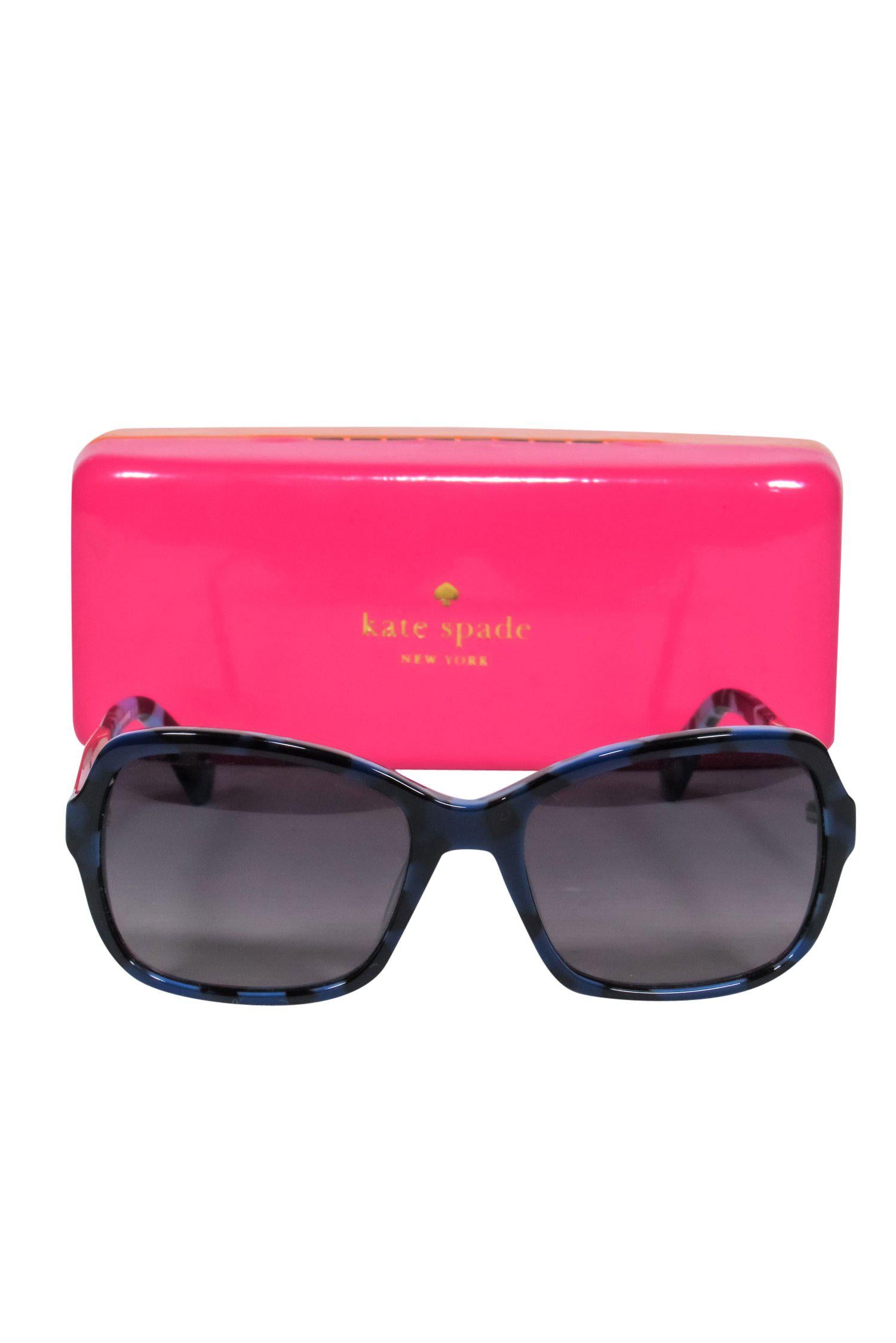 Kate Spade Blue Tortoise Shell Wayfarer Sunglasses - Make a Statement!