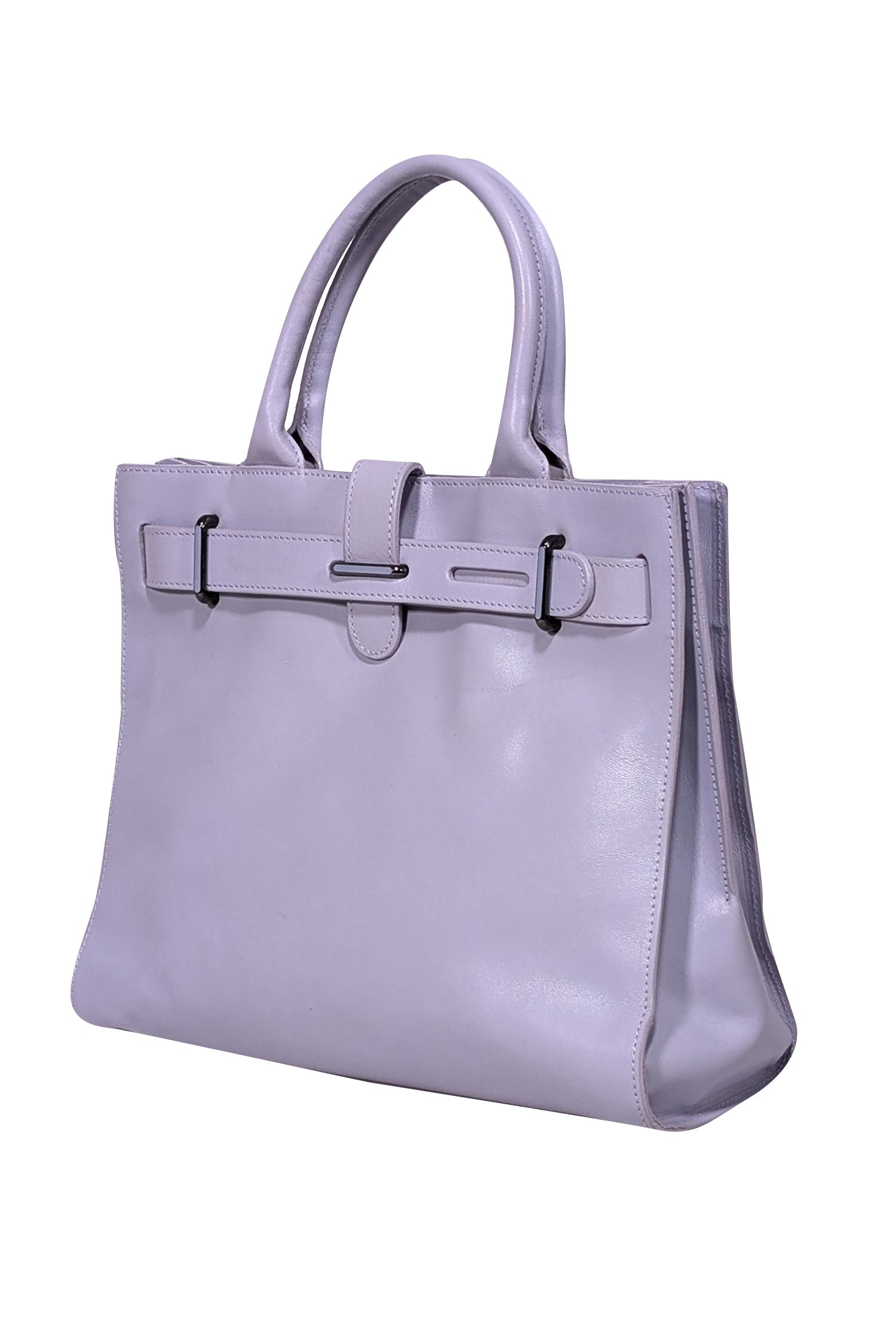 Furla - Stunning Periwinkle Leather Structured Handbag