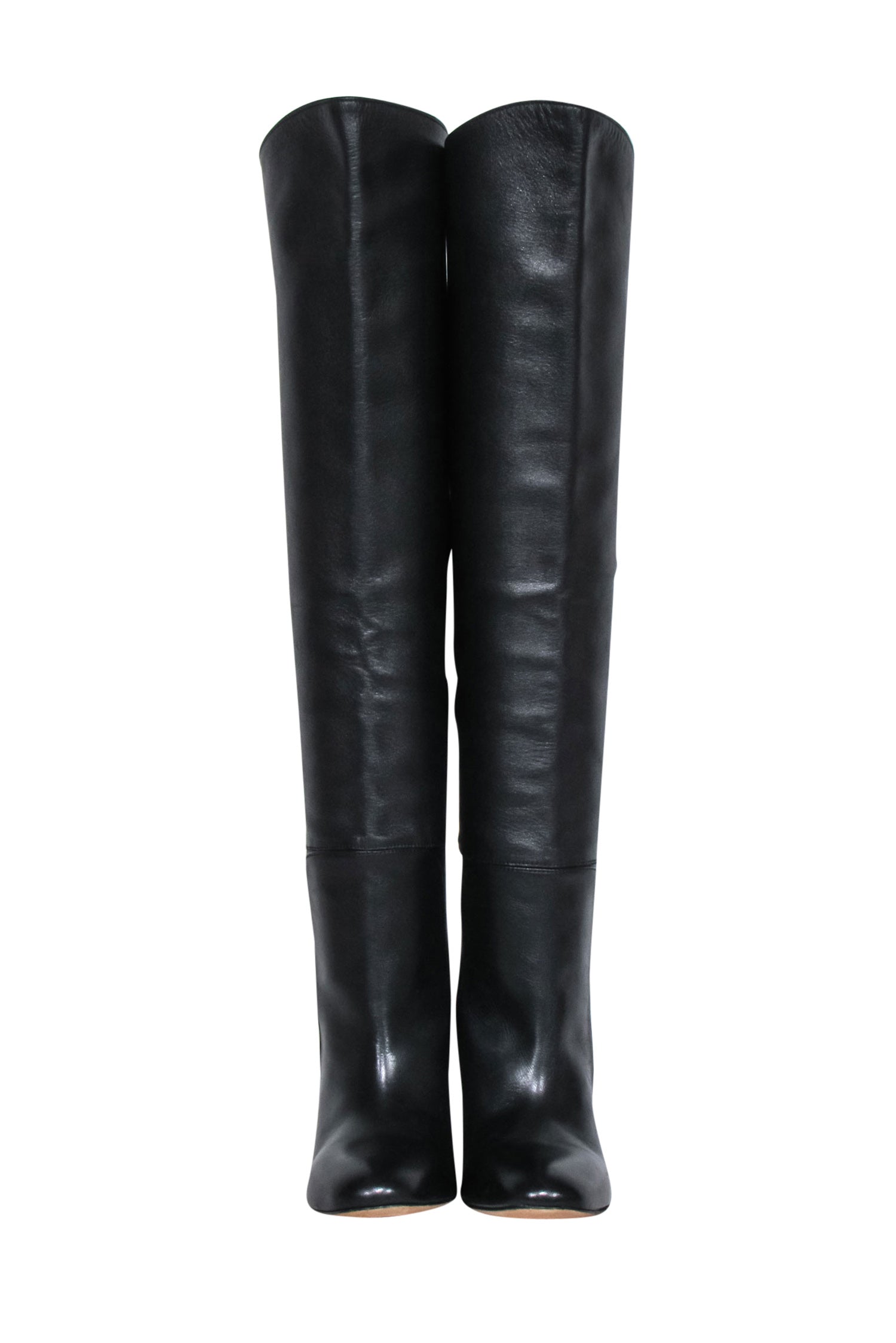Stuart Weitzman Black Leather Tall Boots - Size 5 - Fall Fashion Must-Have