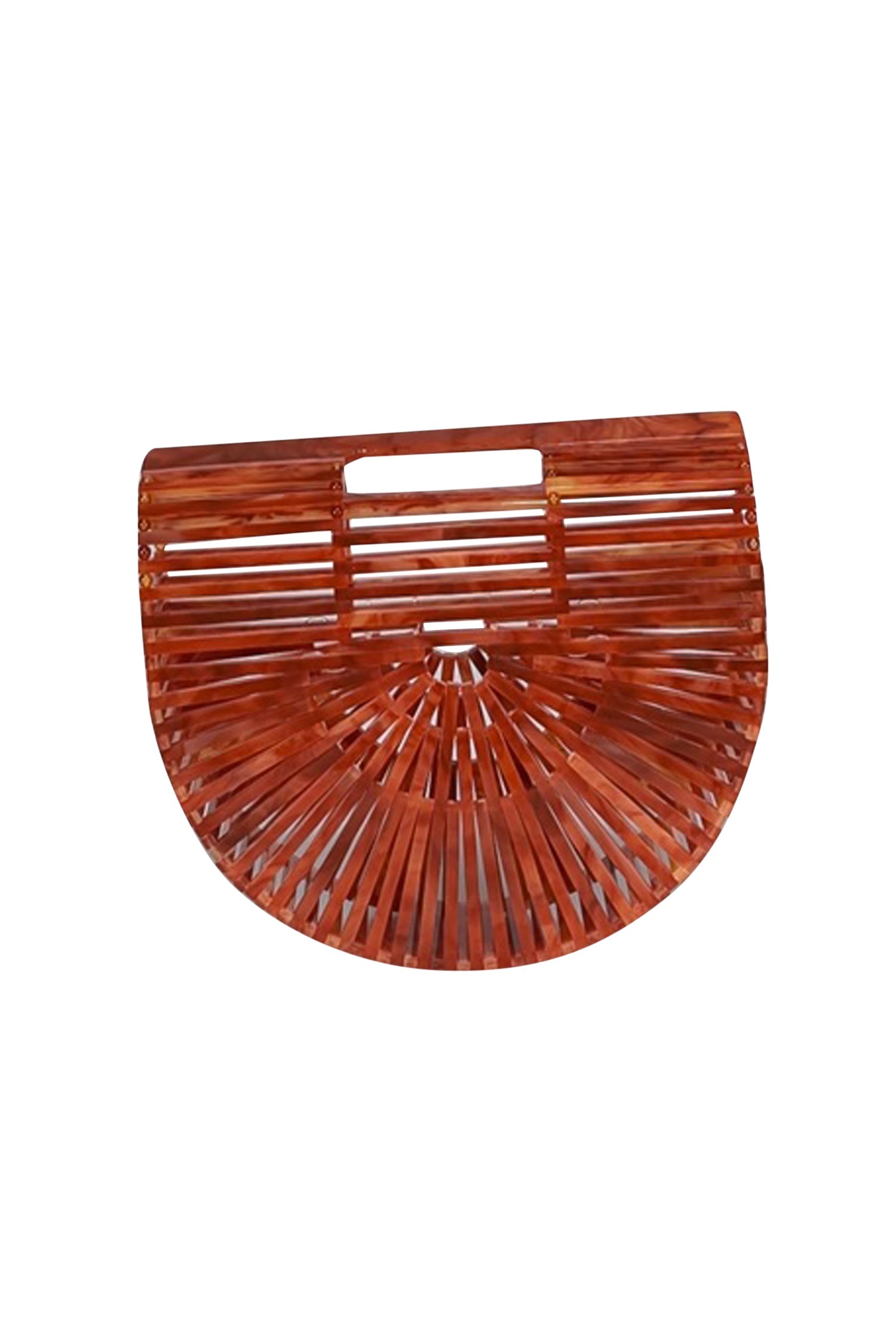 Cult Gaia - Stunning Orange Marbled Acrylic Ark Mini Bag