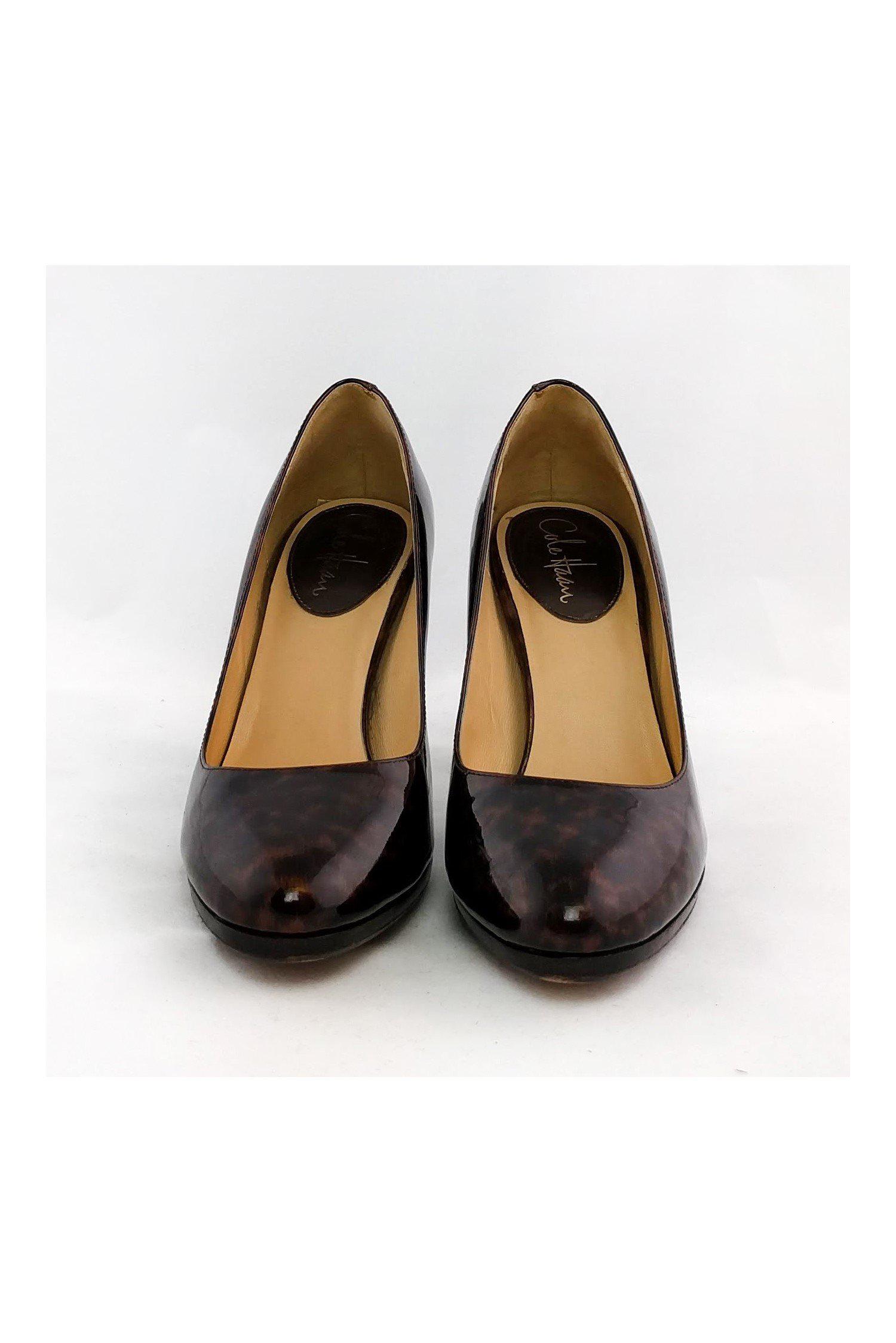 Cole Haan Animal Print Patent Leather Pumps - Size 9 - Add Edge to Your Look!