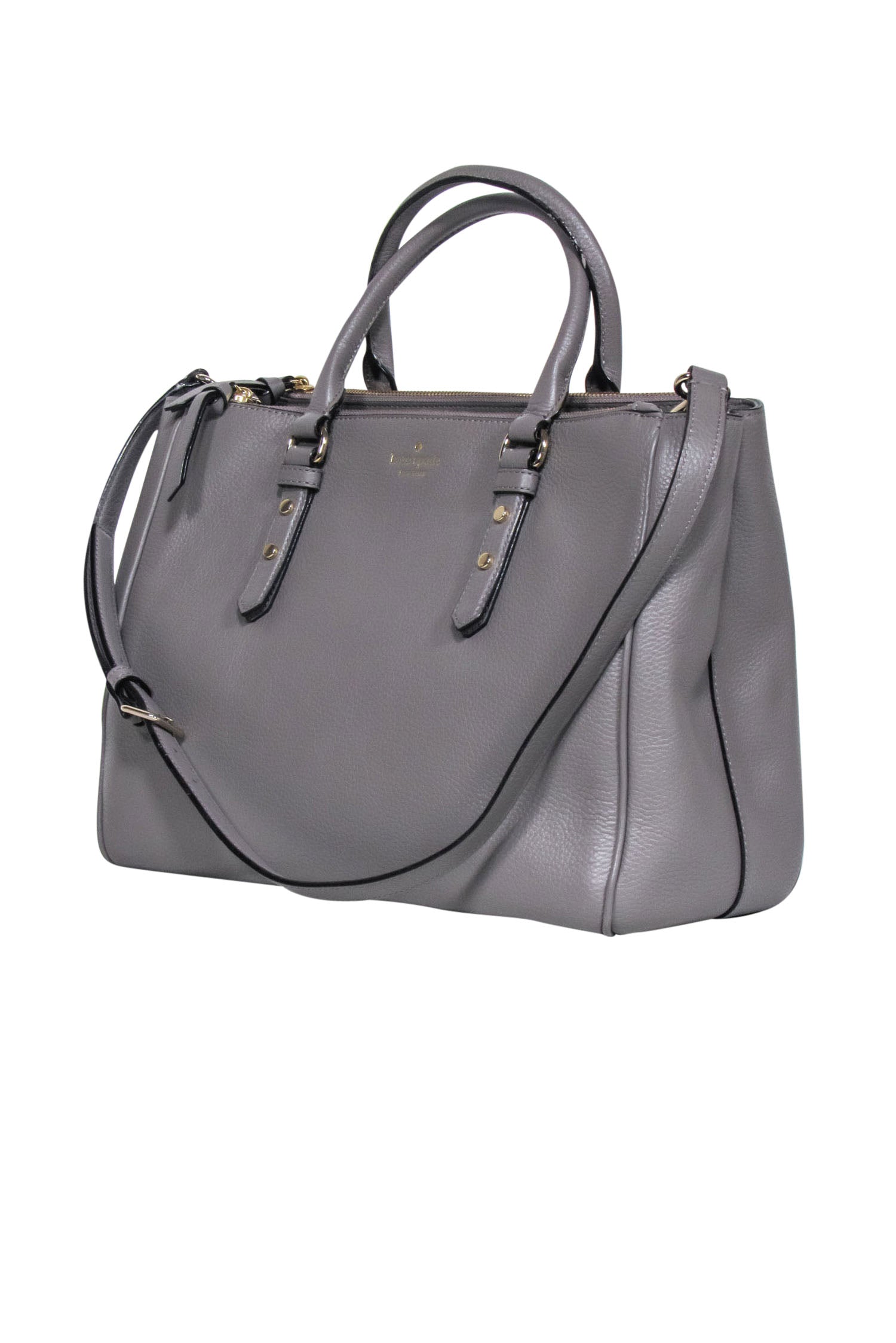 Kate Spade Grey Pebbled Leather Large Tote - The Ultimate Corporate Companion