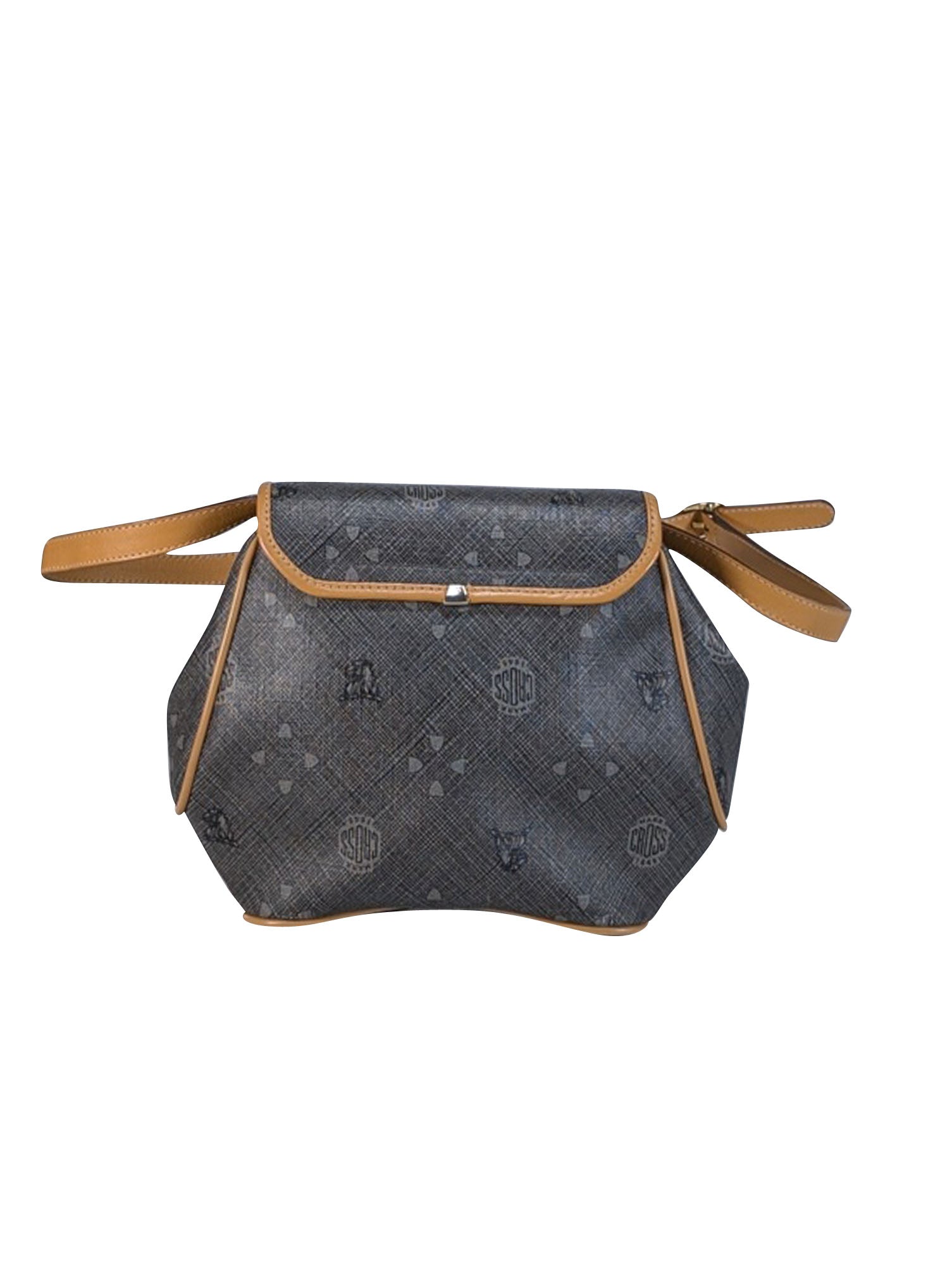 Mark Cross Grey Coated Canvas Print Crossbody Bag - A Timeless Fashion Statement
