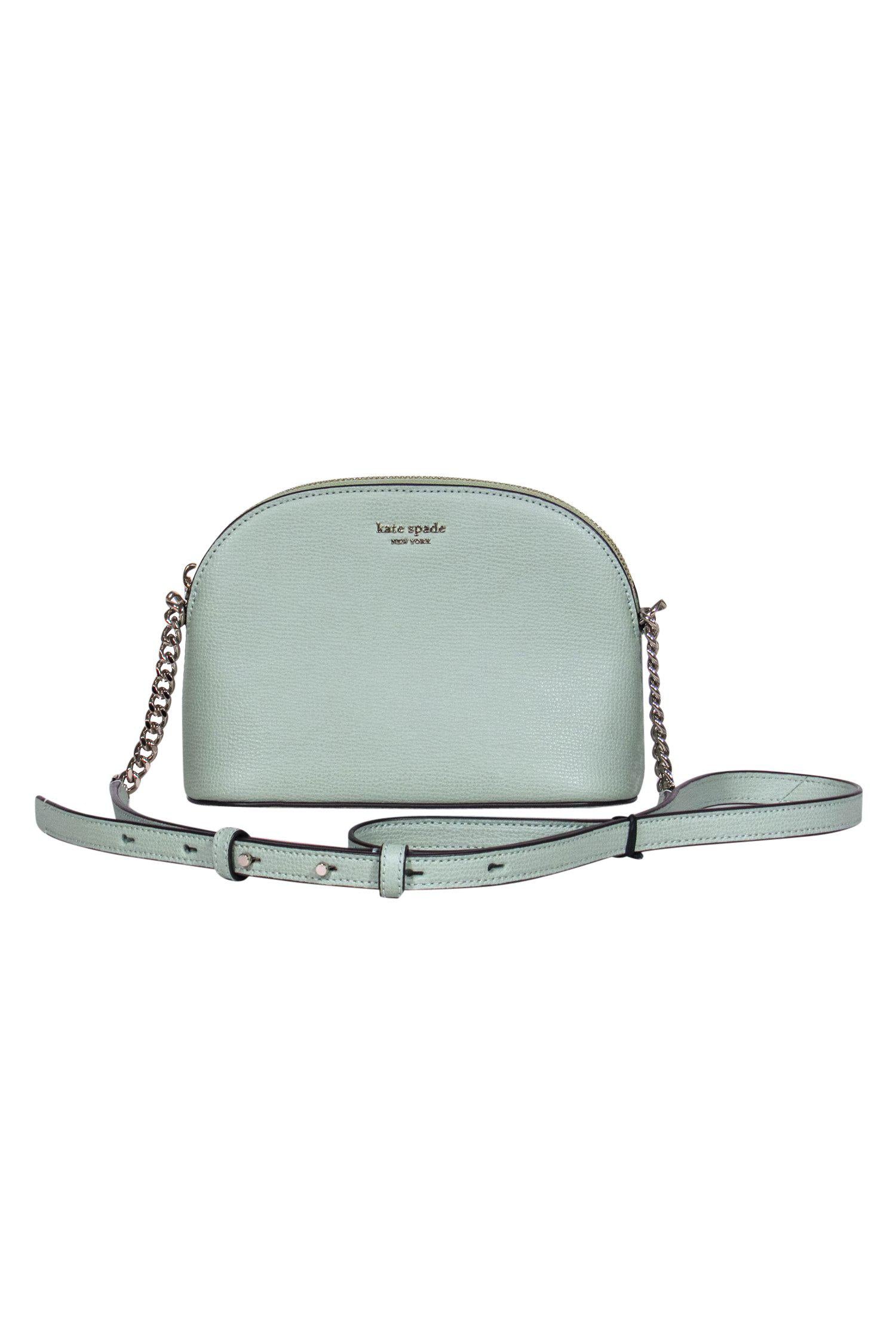 Kate Spade Mint Green Small Pebbled Leather Crossbody - A Spring Essential