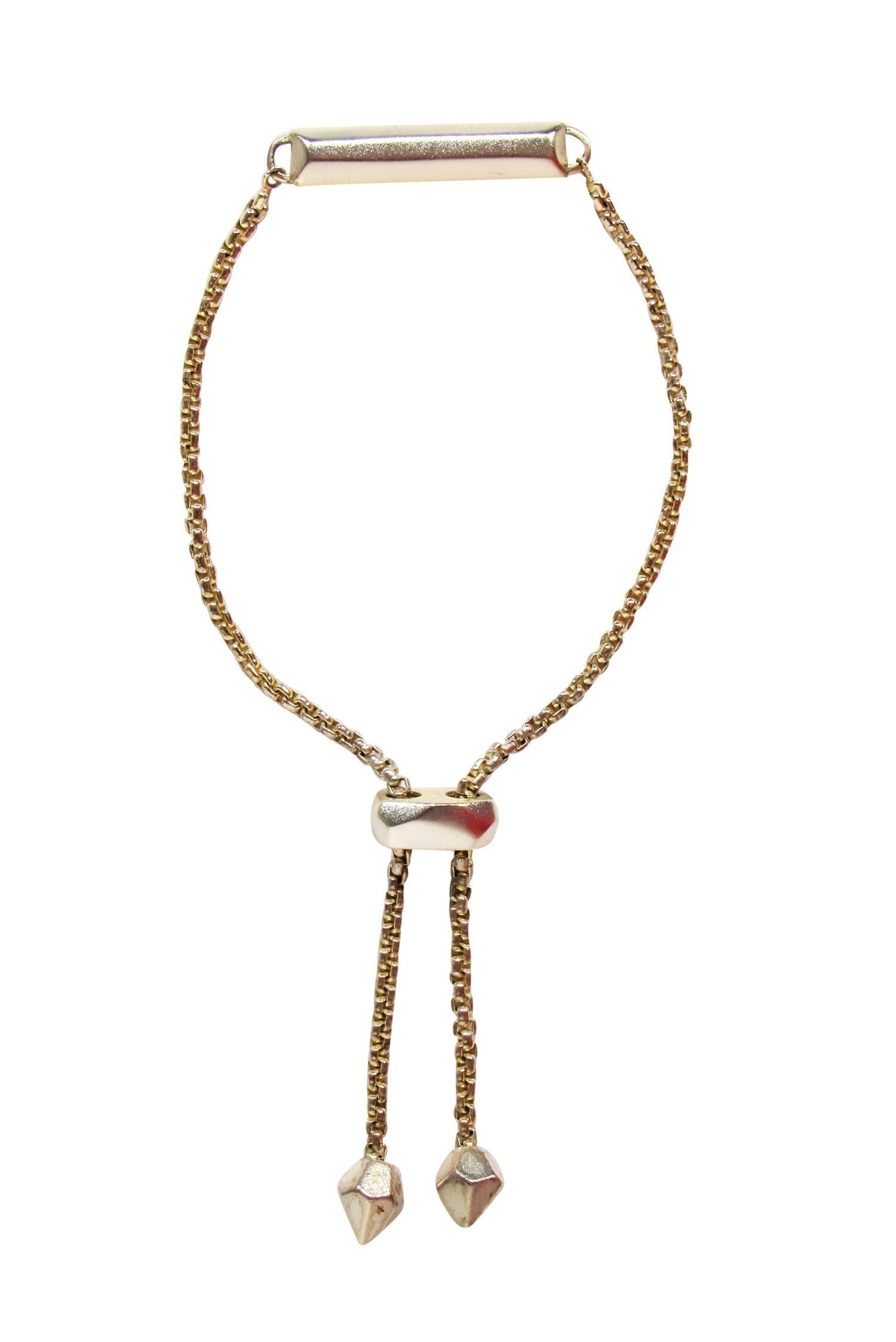 Kendra Scott's Stunning Gold Adjustable White Quartz Bar Bracelet
