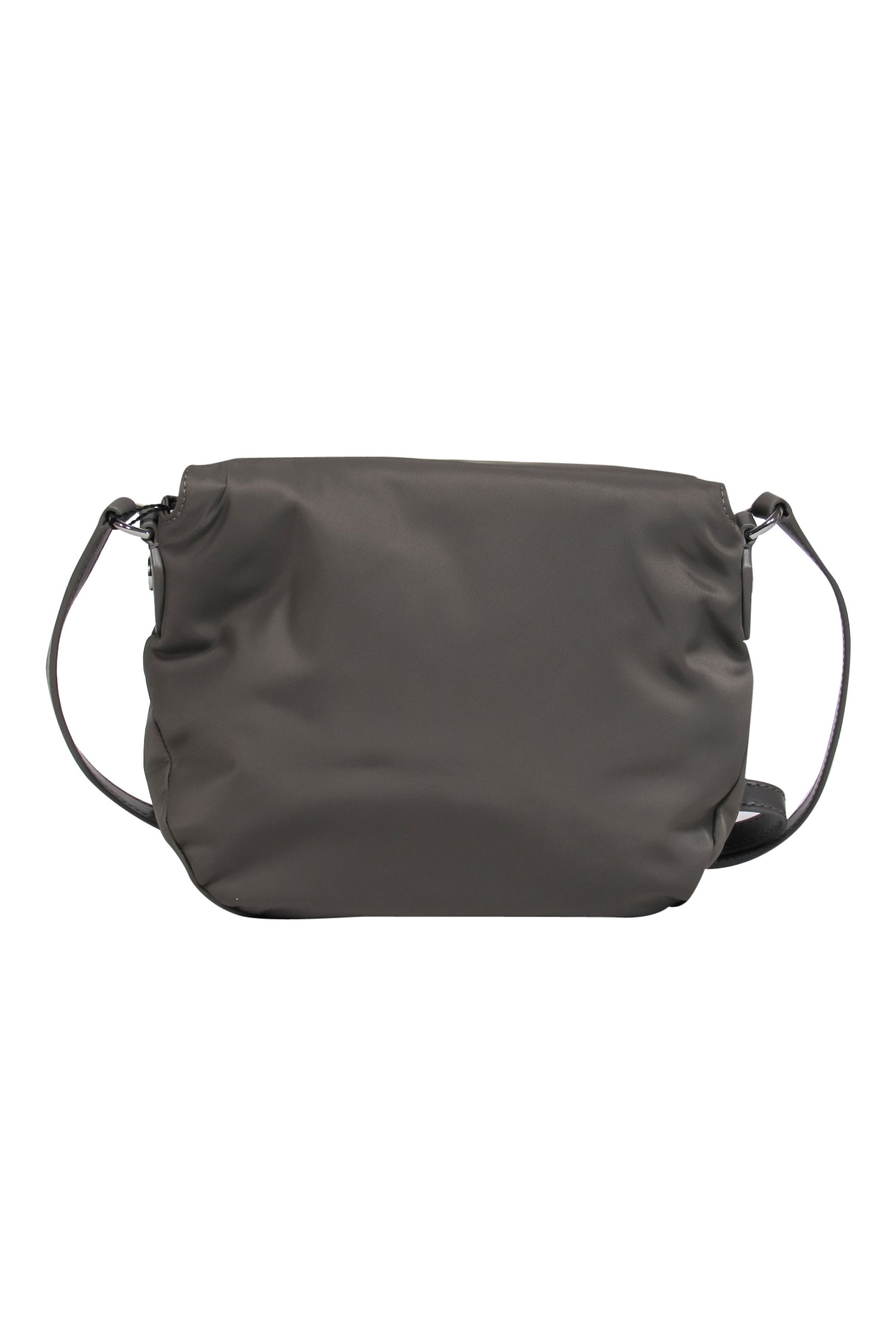Marc Jacobs Slate Gray Nylon Flap Crossbody Bag - A Fashion Must-Have!