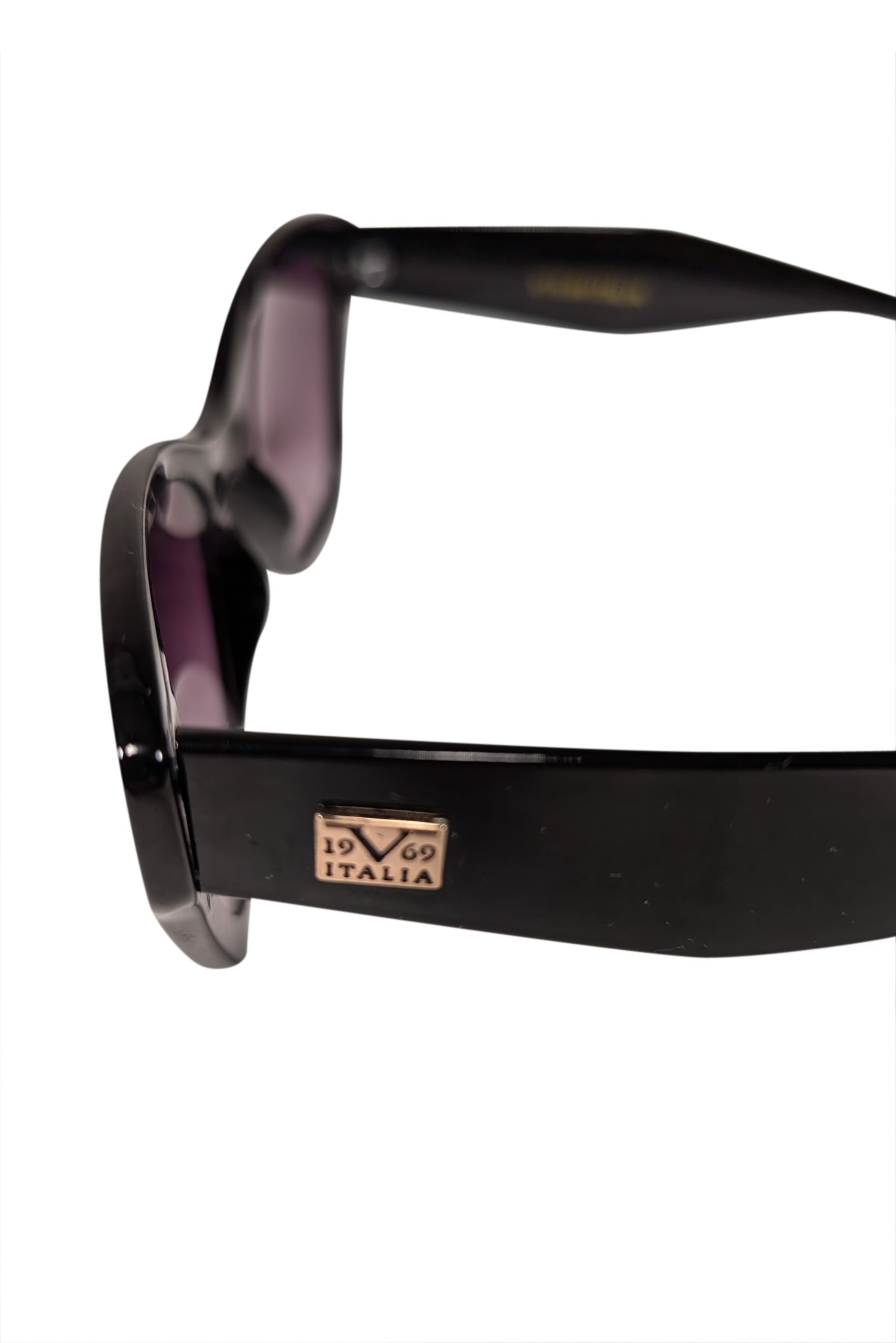 Versace V19.69 Italia Large Black Sunglasses - A Glamorous Statement