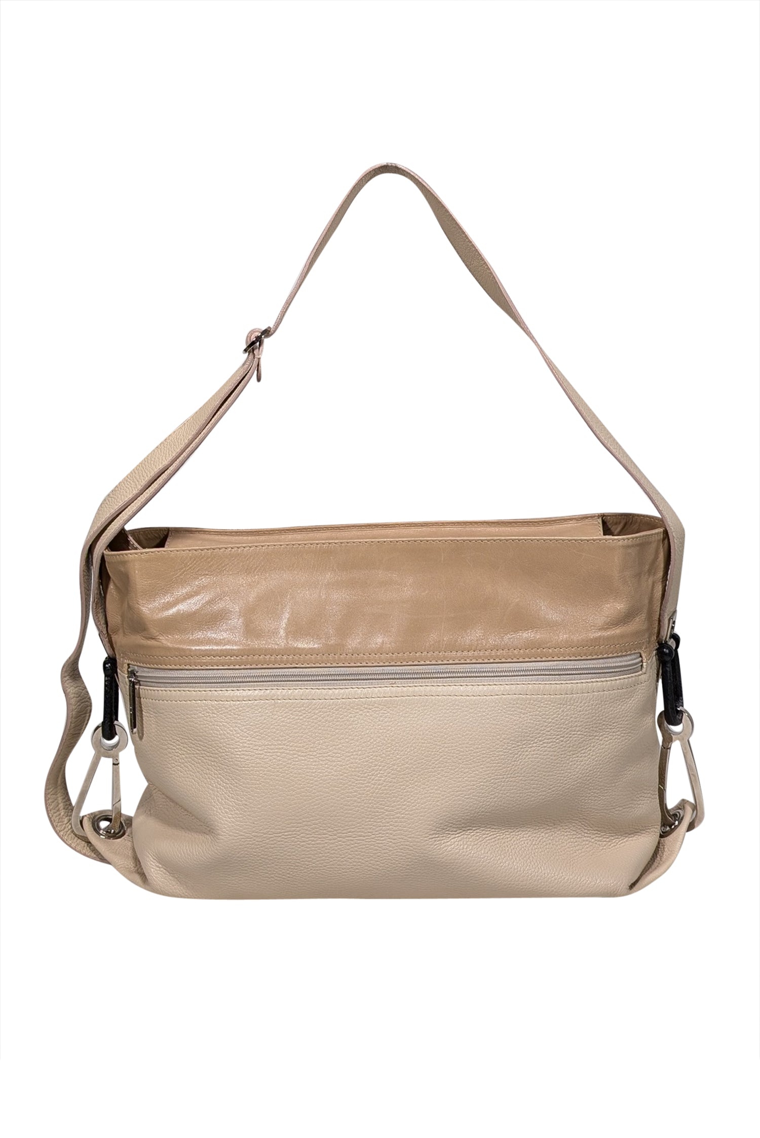 Gianfranco Ferre - Stunning Beige Leather Large Shoulder Bag