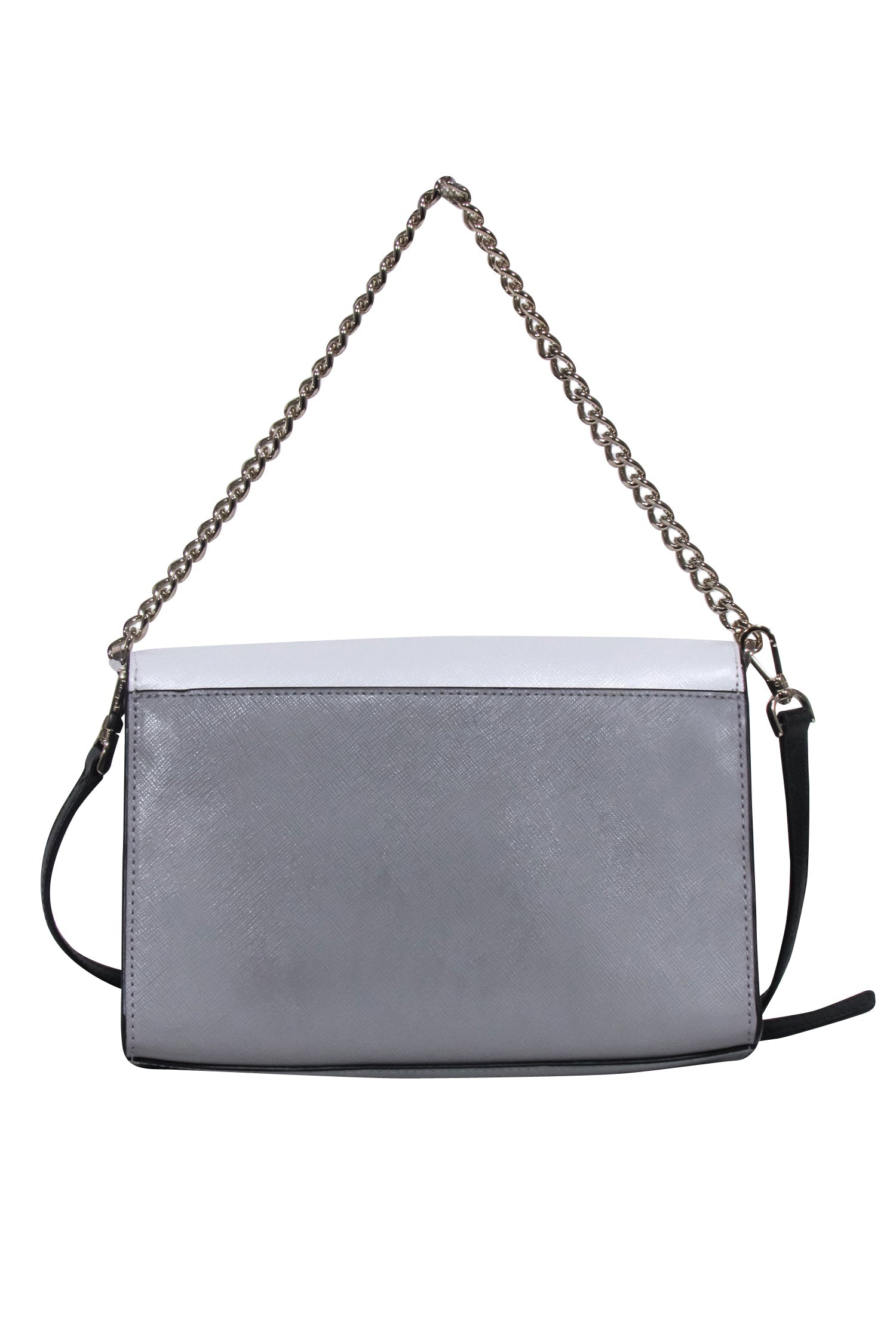 Kate Spade - Stylish White, Grey & Black Leather Crossbody Bag
