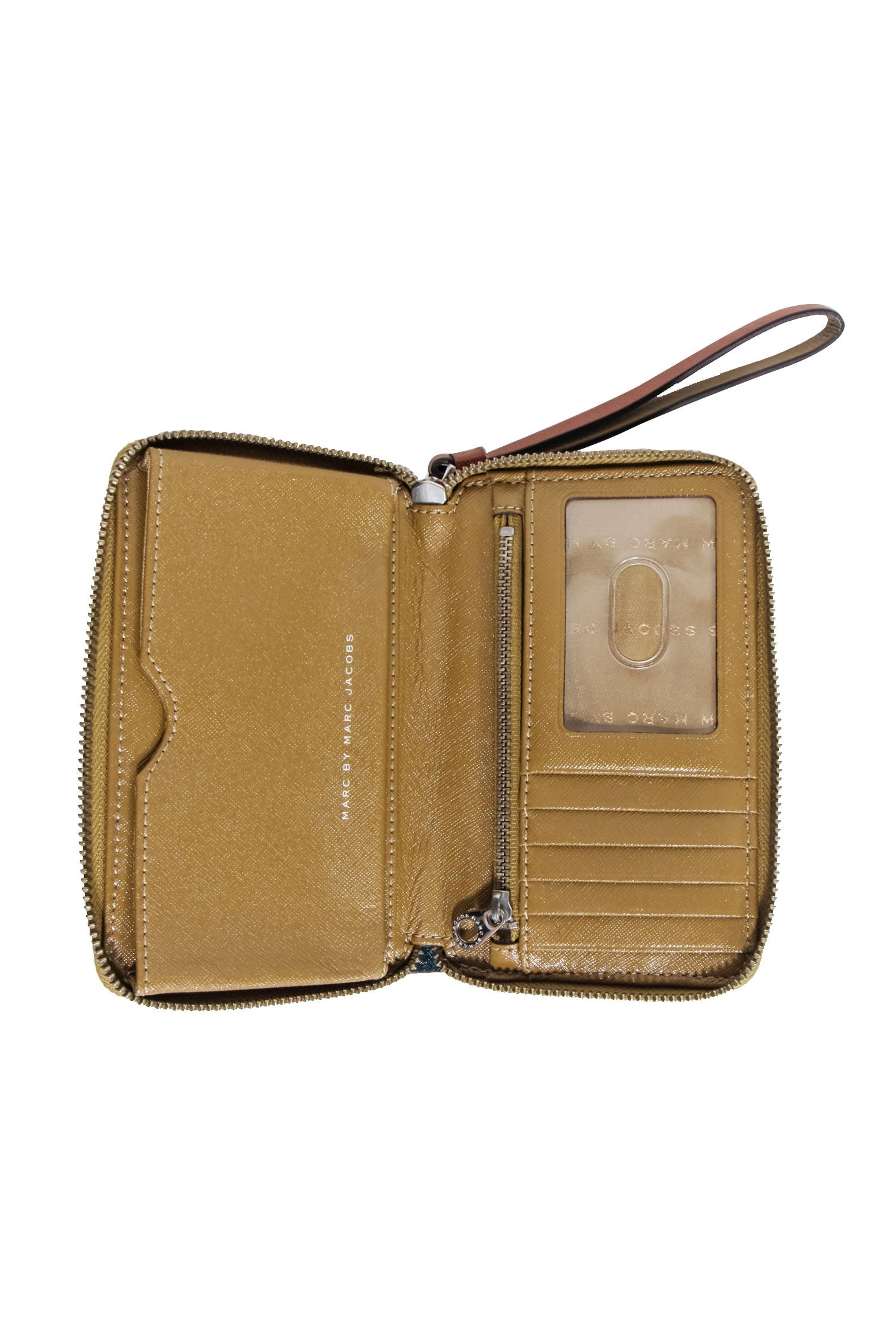 Marc by Marc Jacobs - Stunning Green & Brown Color - Block Wristlet with Tan Trim