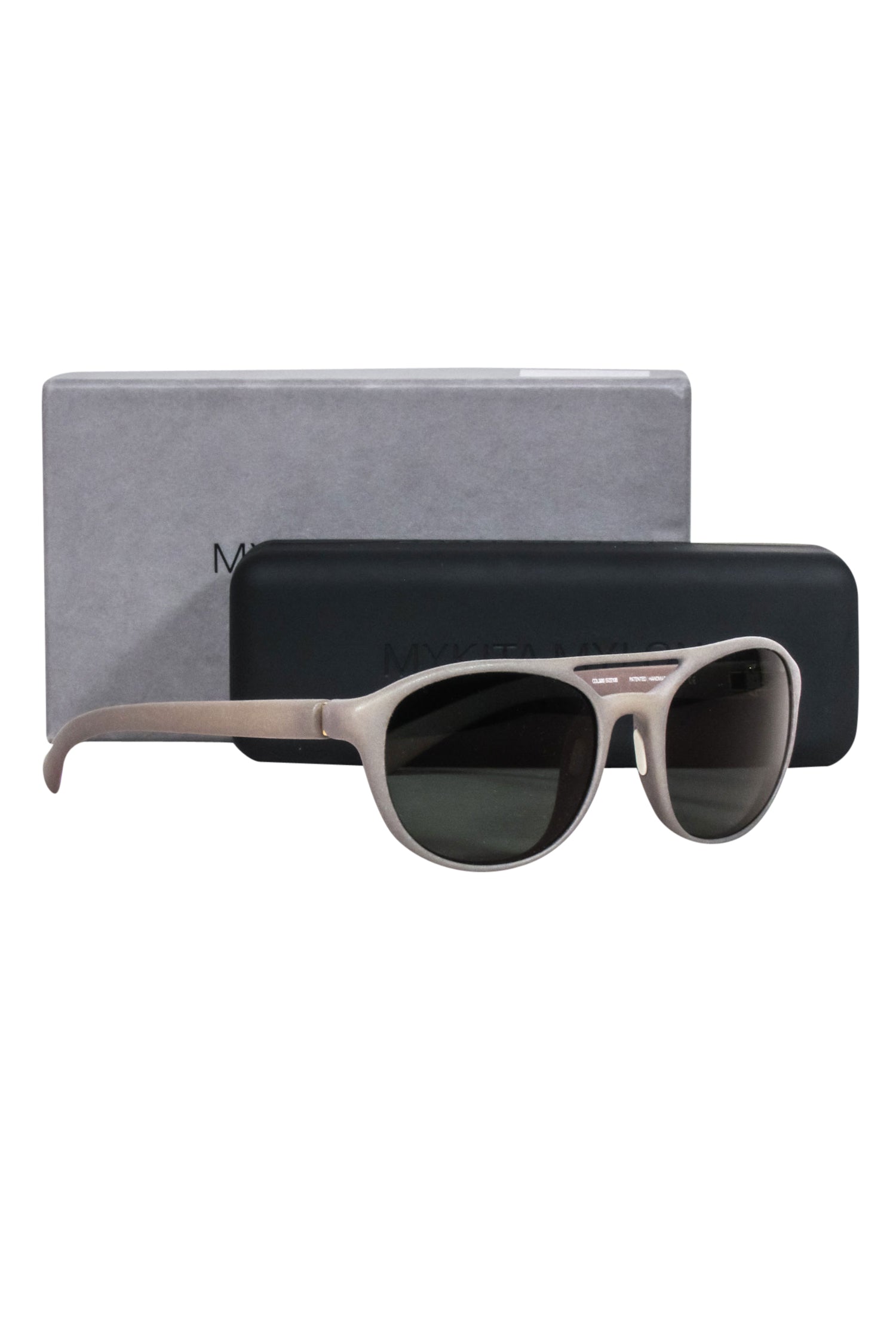 Mykita - Stunning Greyish Green Rounded Mercury Aviator Sunglasses