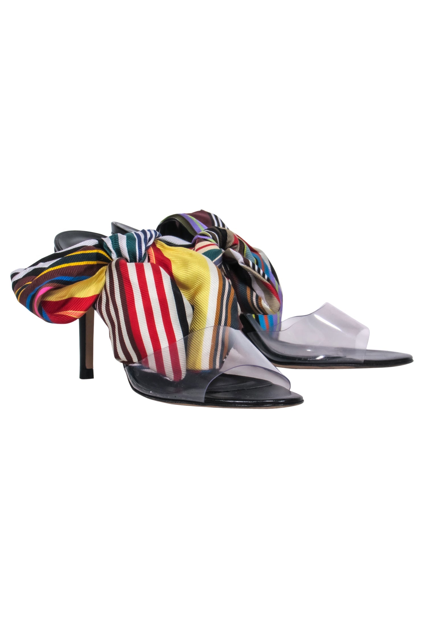 Monse Multi - Colored Ribbon Strap Heels - Size 7: Party - Ready Glam!
