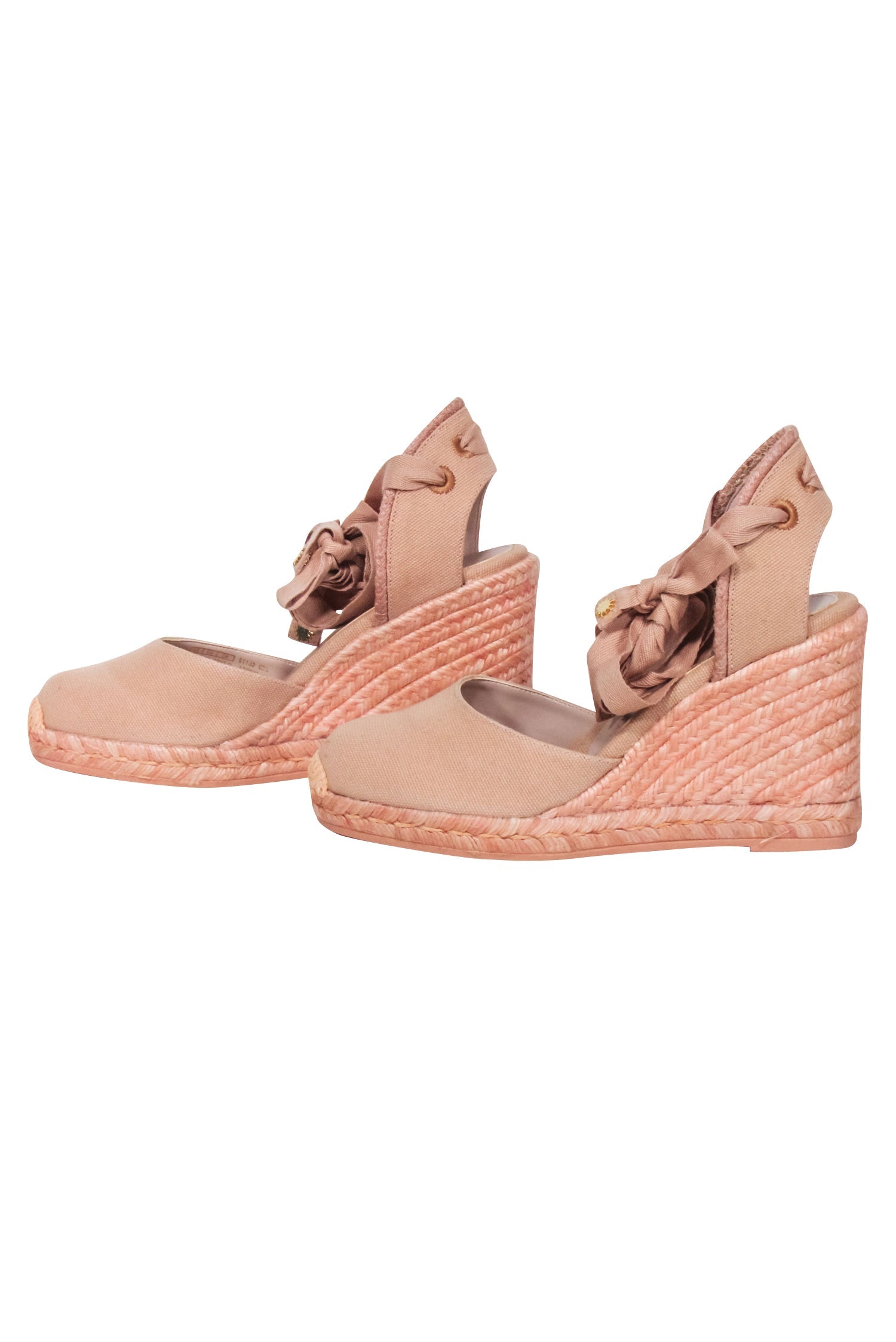 Stuart Weitzman Pink Marguerita Espadrille Wedges - Size 5.5, Summer Fashion Must-Have