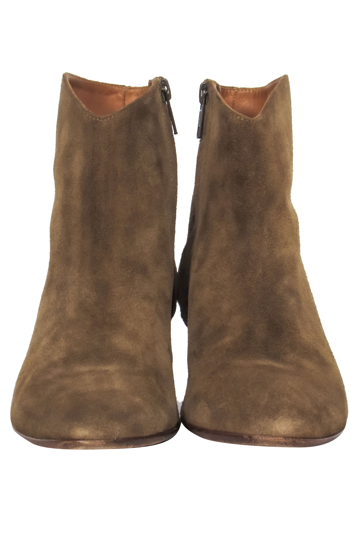 Isabel Marant Olive Dacken Suede Short Boots - Size 10 - Fashion Statement!